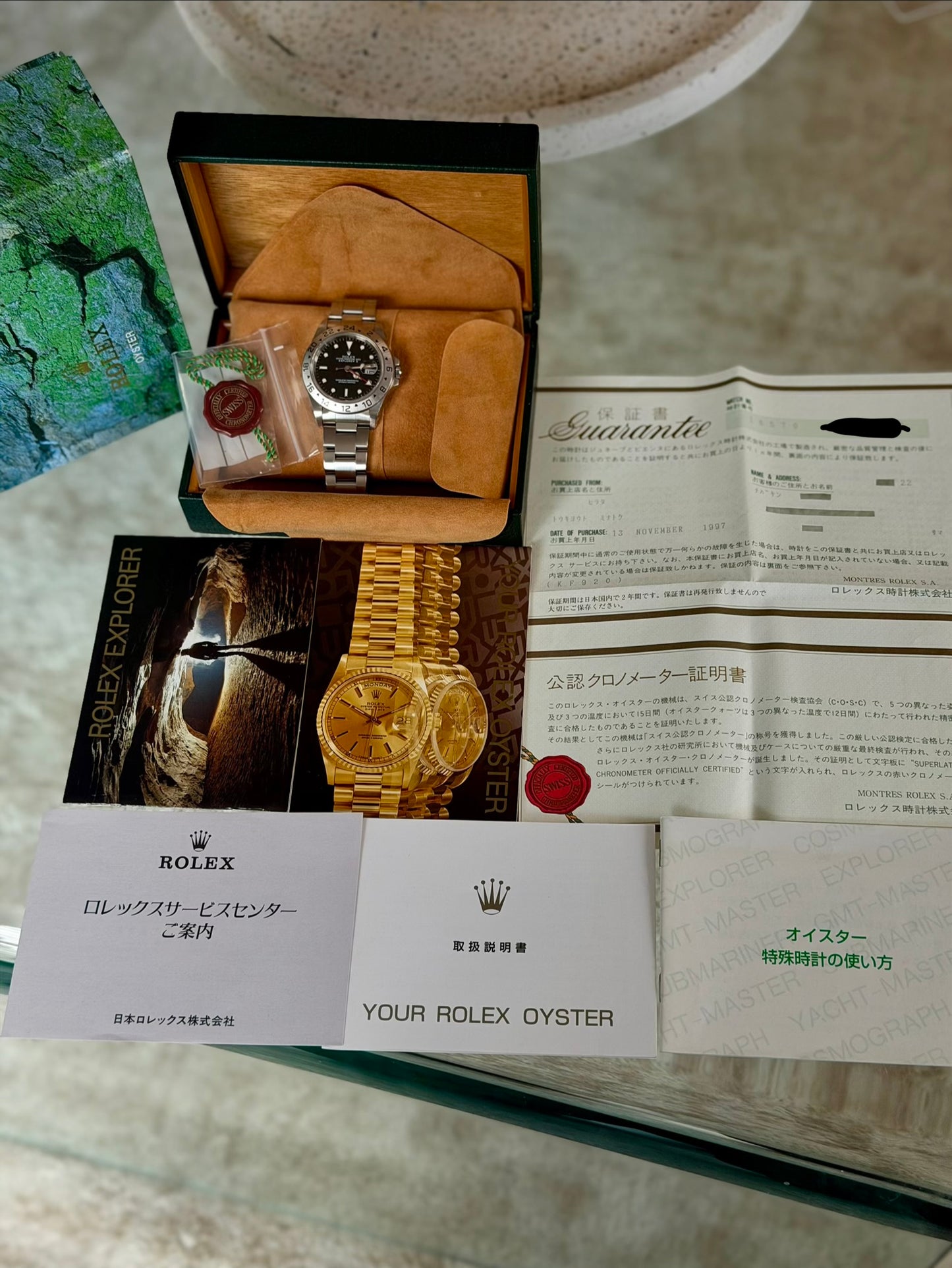1997 Rolex Explorer II | Tritium Dial | Full Set