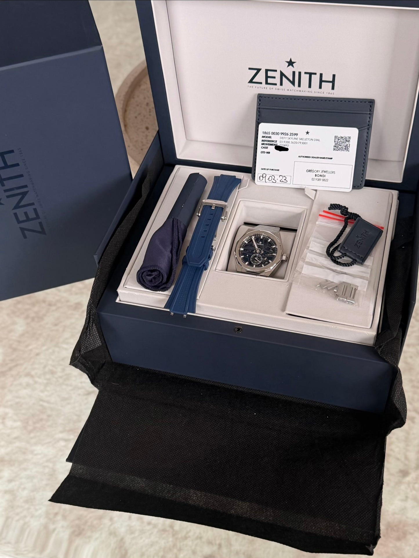 2023 Zenith Defy Skyline Skeleton Full Set