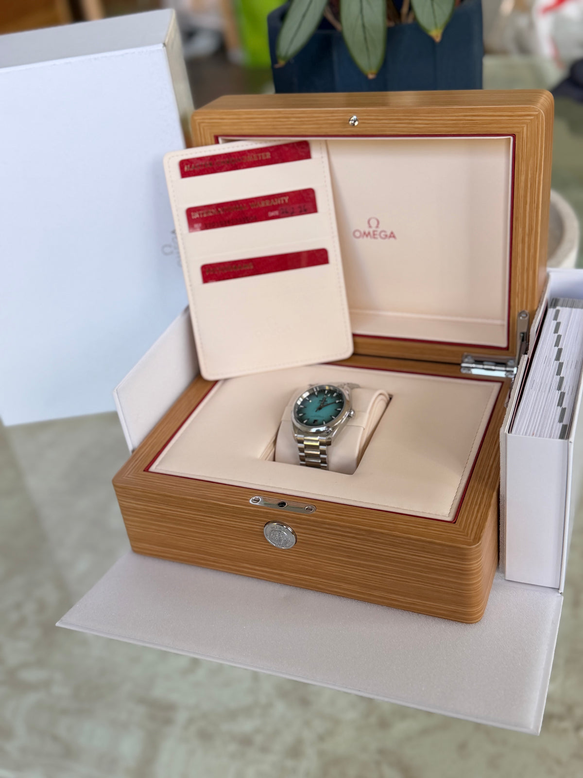 2026 Omega Seamaster Aqua Terra 38 | Turquoise Dial | Full Set