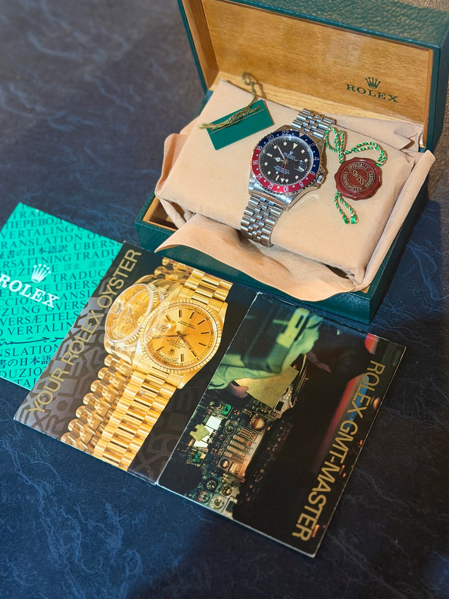 1991 Rolex GMT-Master II “Pepsi” | 16710 | Box, Books & Tags