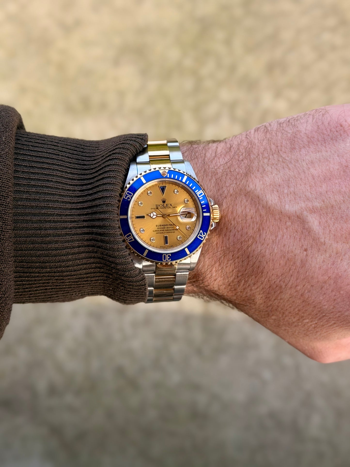 1991 Rolex Submariner Date “Serti” | Champagne Dial | Watch Only