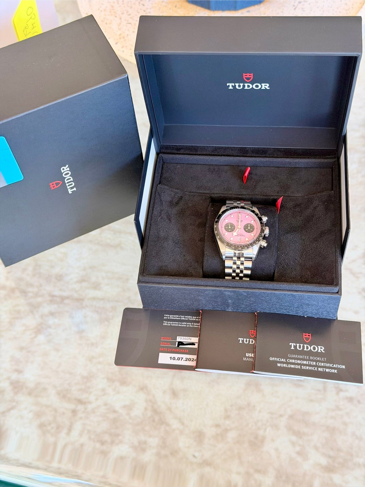 2024 LNIB Tudor Flamingo Chrono - Full Set + Protective Stickers