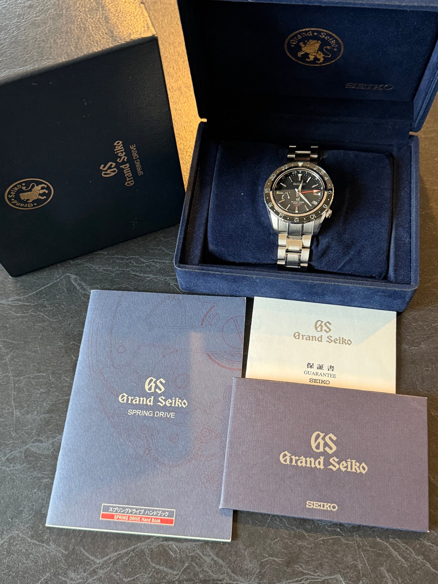 2009 Grand Seiko SBGE001 | Full Set | Spring Drive GMT