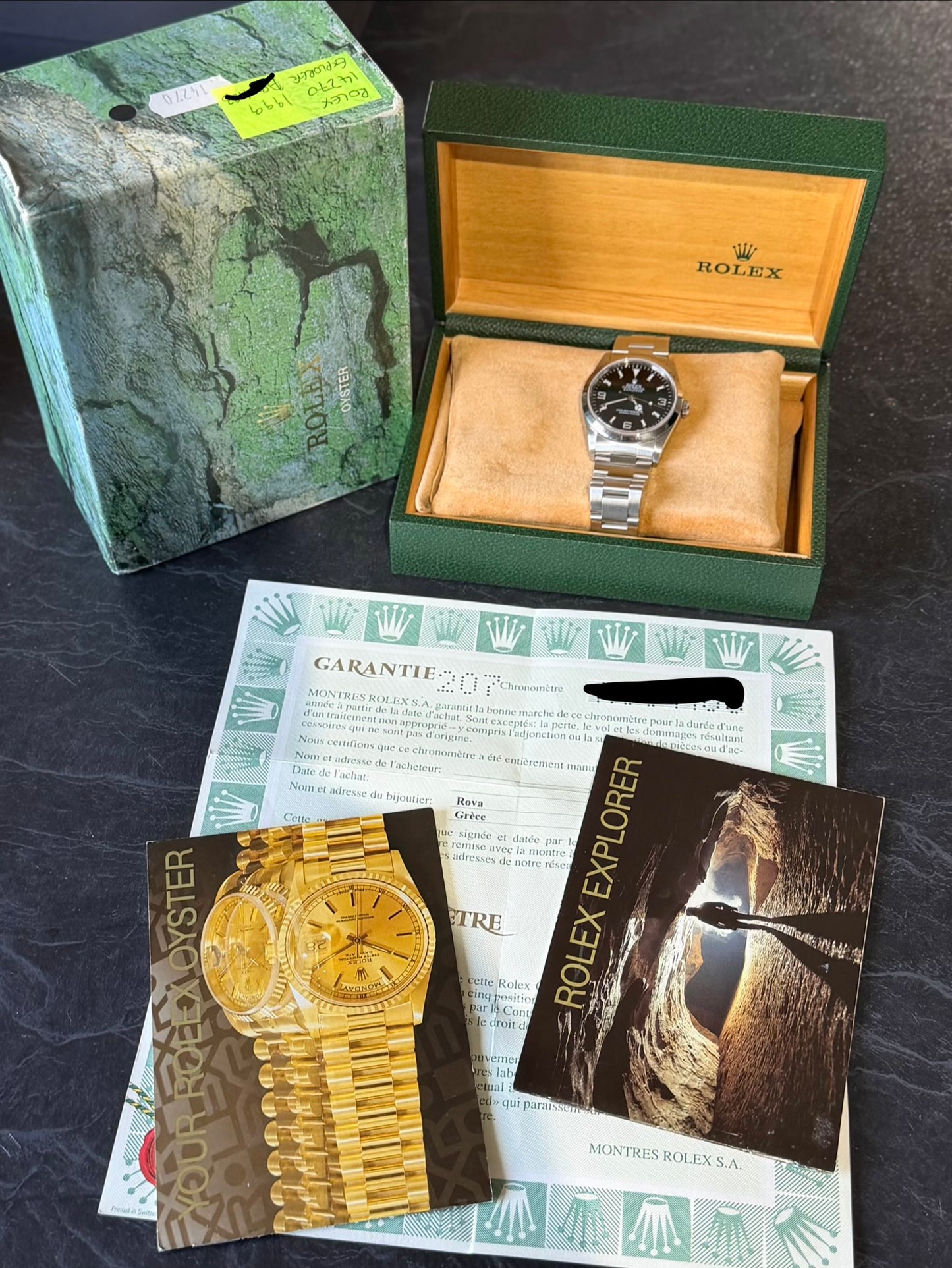 1999 Rolex Explorer I 14270 | A Serial | Full Set