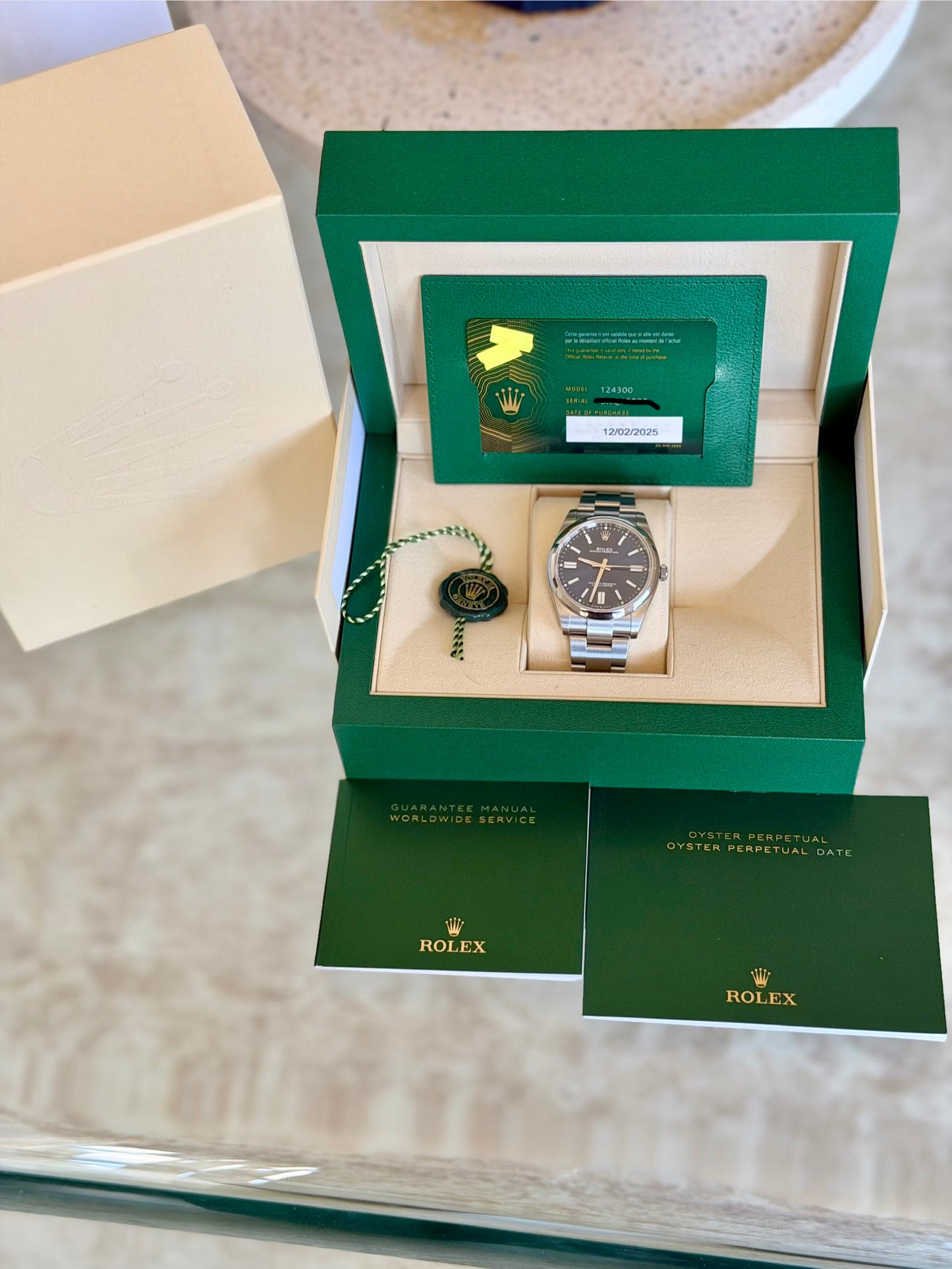 2025 Rolex OP41 Sunburst Blue - Full Set