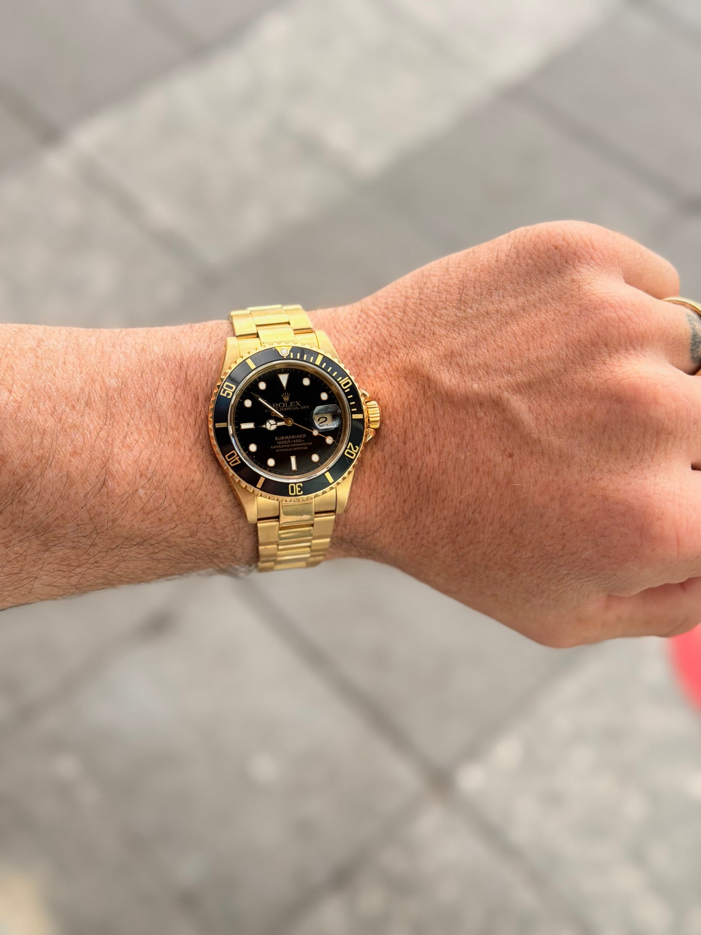 1994 Rolex Submariner 16618 | Blacksy | 18k Solid Gold