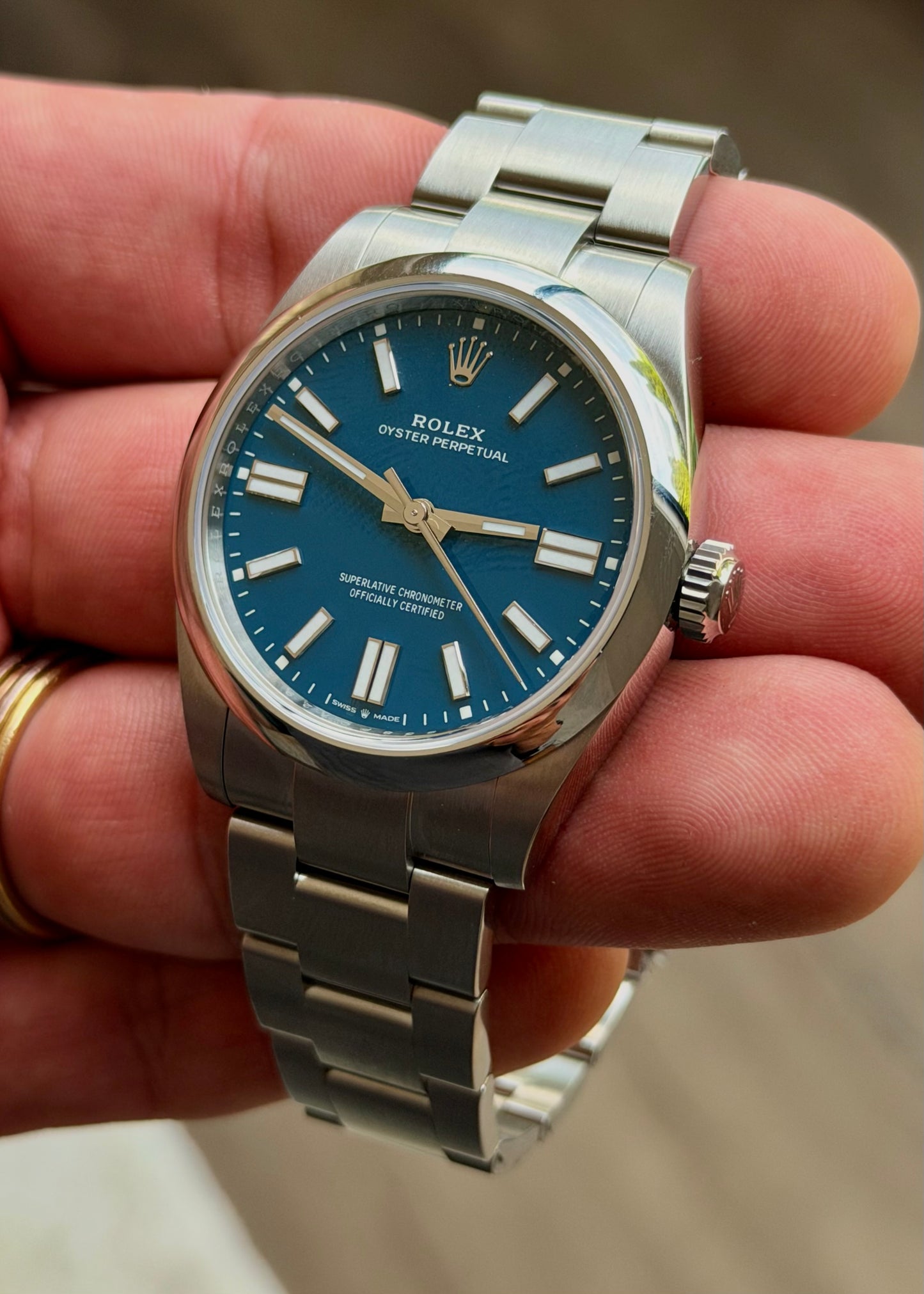 2025 Rolex OP41 Medium Blue 134300- Full Set
