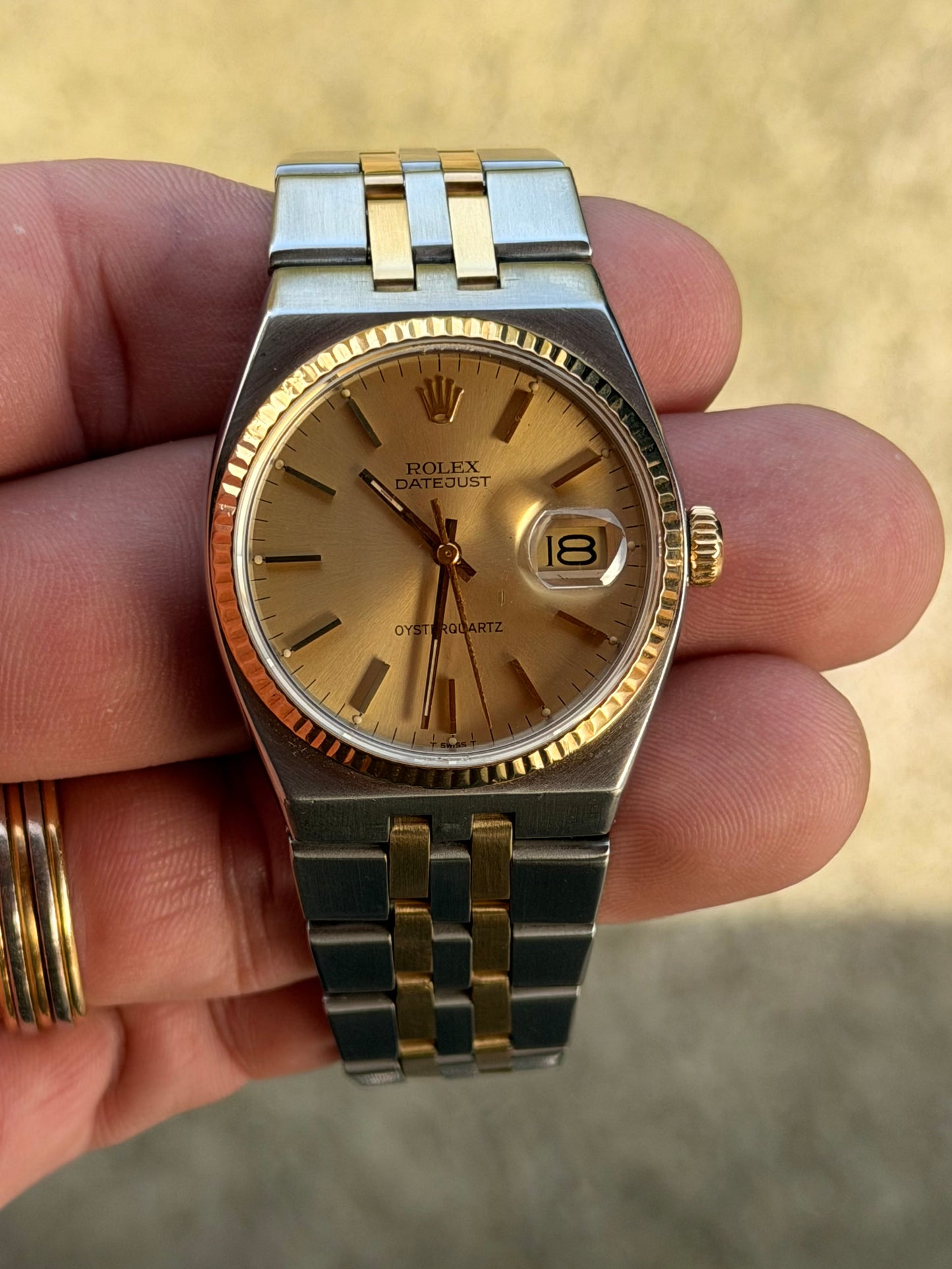 1980 Rolex Datejust OysterQuartz 17013 | Two Tone | Watch Only