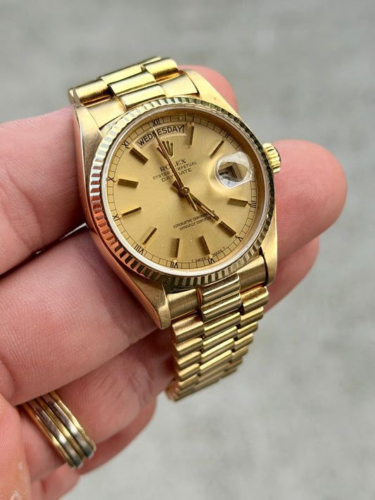 1982 Rolex Day-Date 36 | 18038 | Champagne Dial