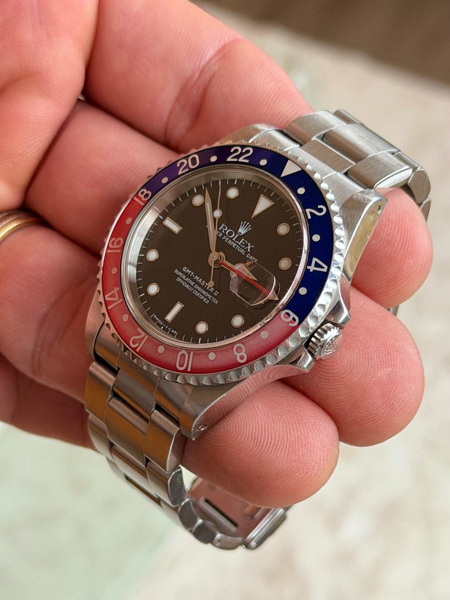 1998 Rolex GMT-Master II 16710 “Pepsi” | U Serial | Semi faded bezel & Potentially unpolished