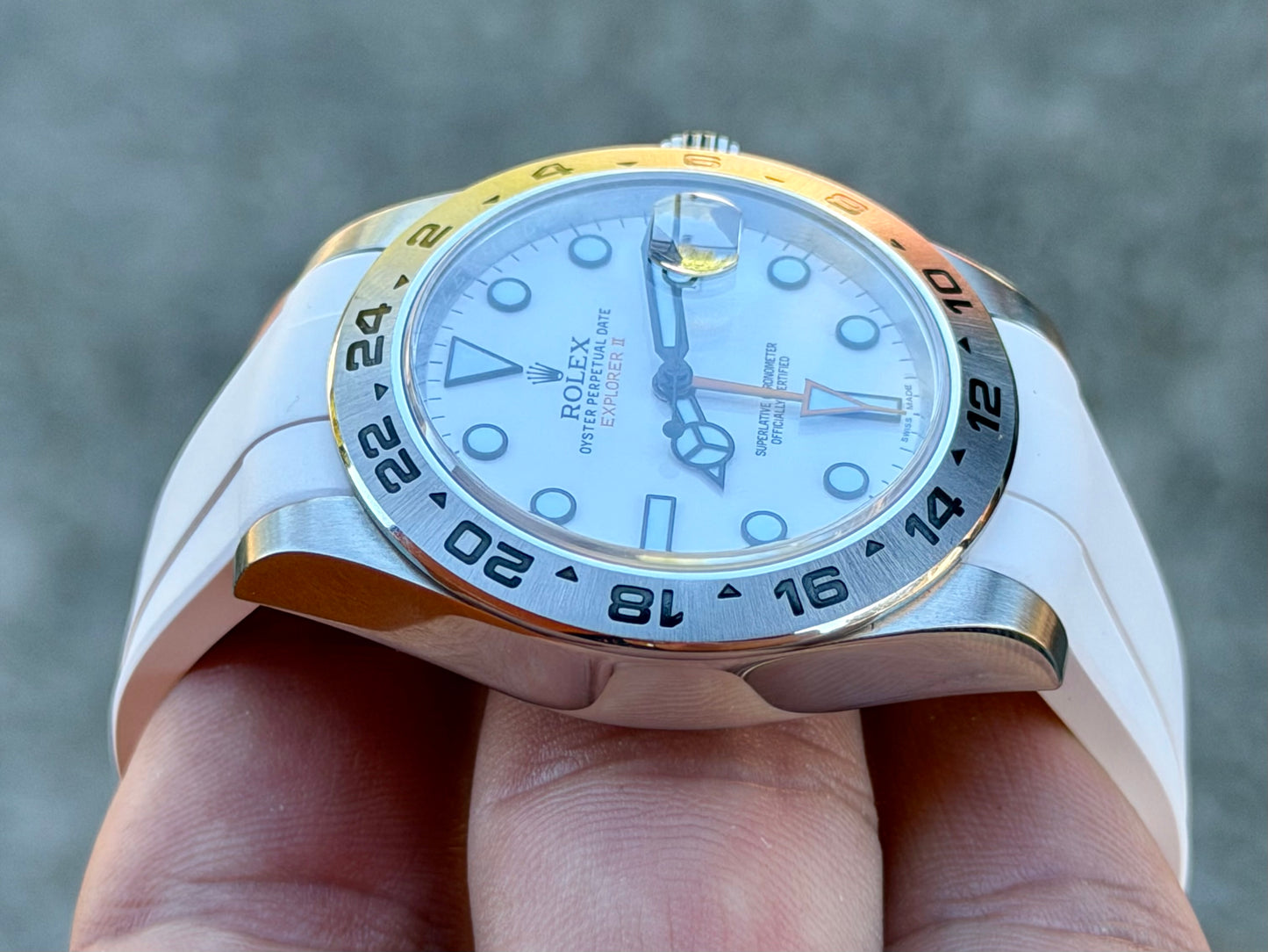 2017 Rolex Explorer Polar II - Full Set + White Rubber B