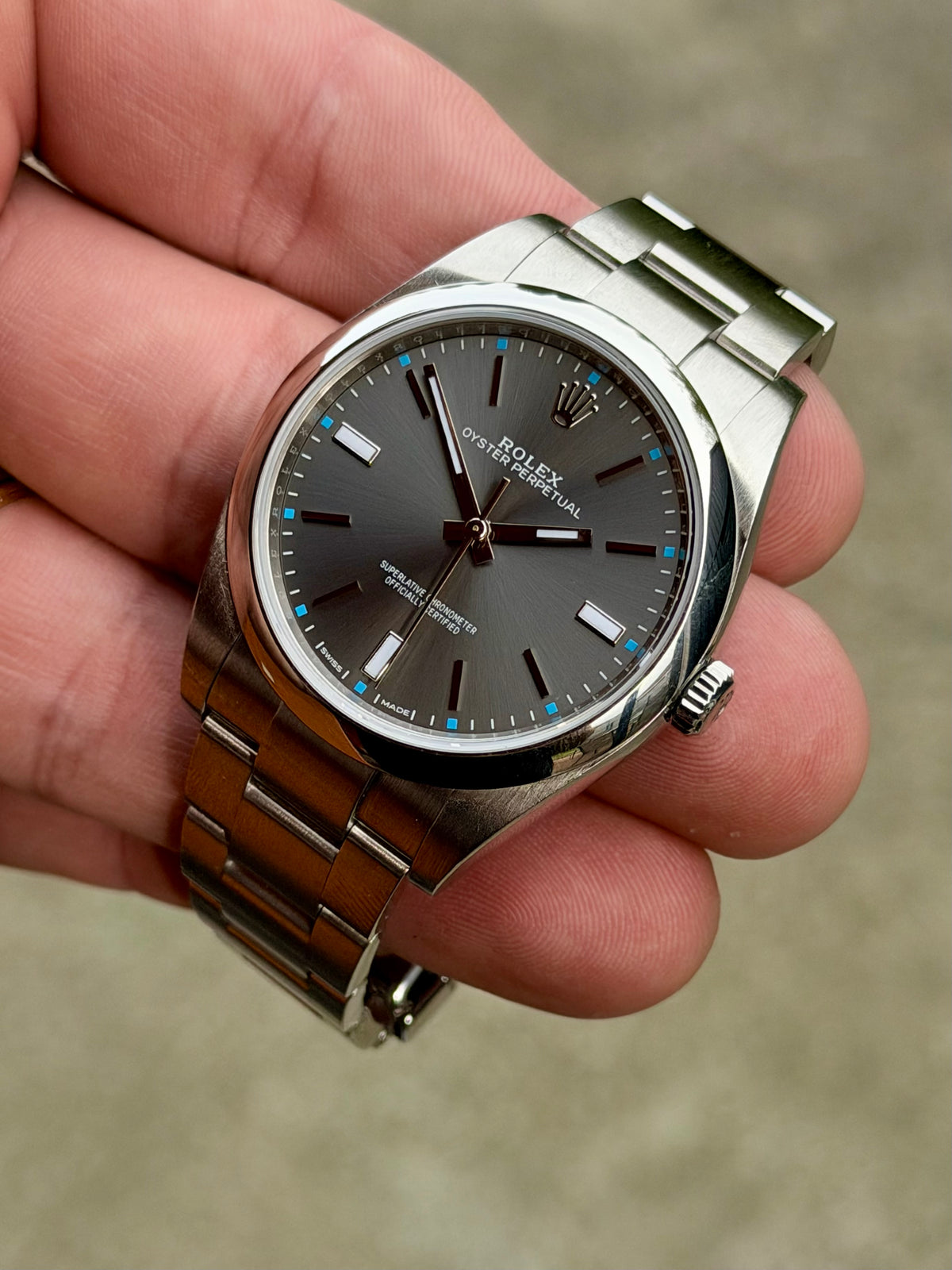 2018 Rolex Oyster Perpetual 39 | 114300 | Rhodium Dial