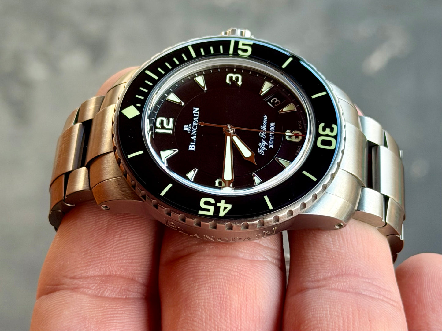 2024 Blancpain Fifty Fathoms Automatique | Titanium | Full Set | 5015-12B30-98B