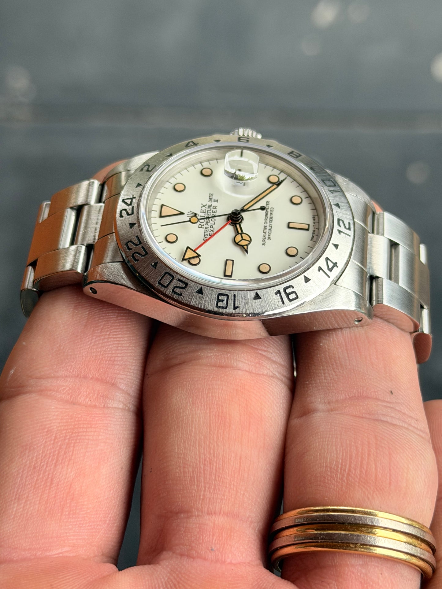 1991 Rolex Explorer II 16570 | Panna Dial | Chichi di Mais