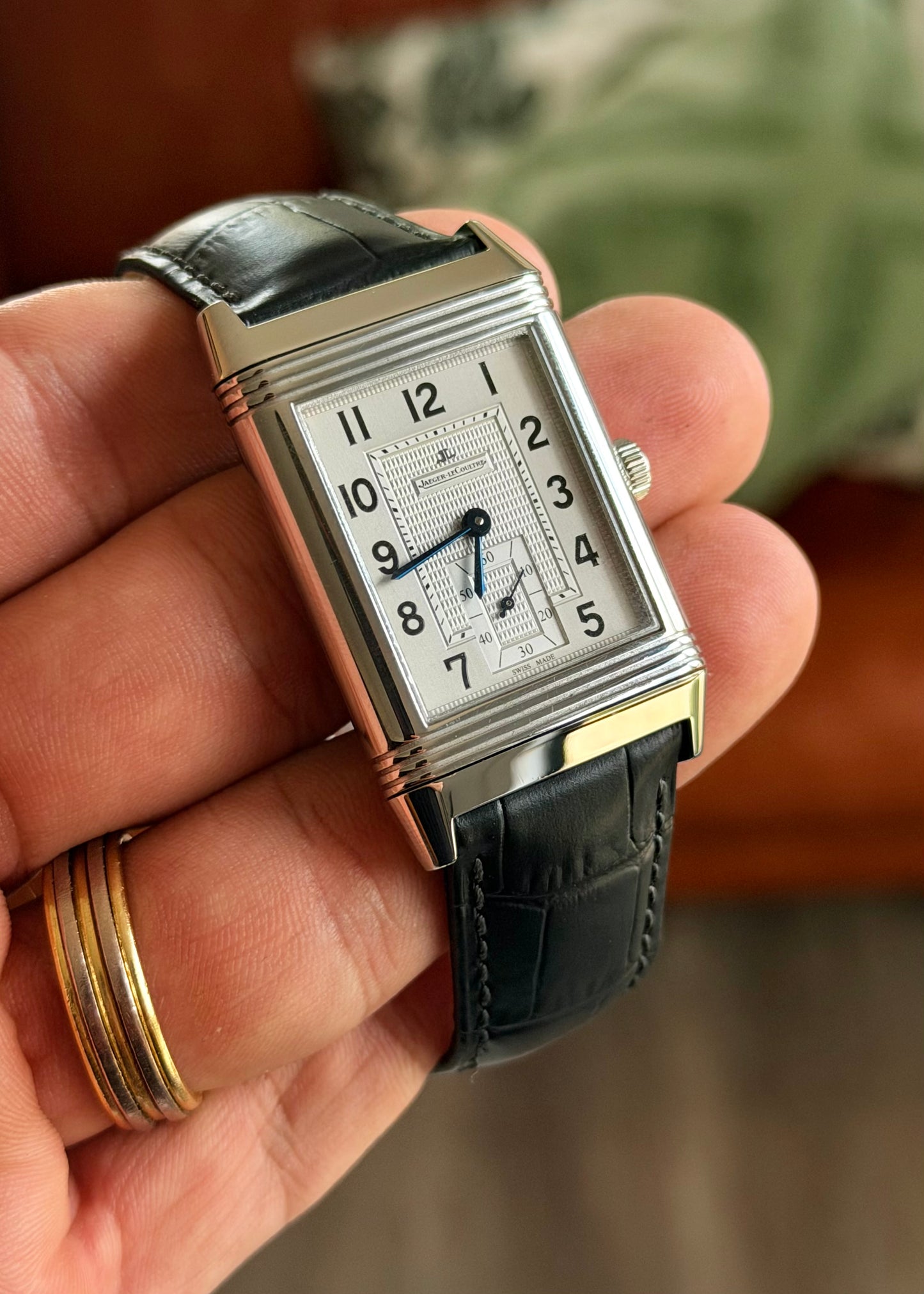 2016 JLC Reverso 976, Q3738420 Manual Wind + Warranty Card