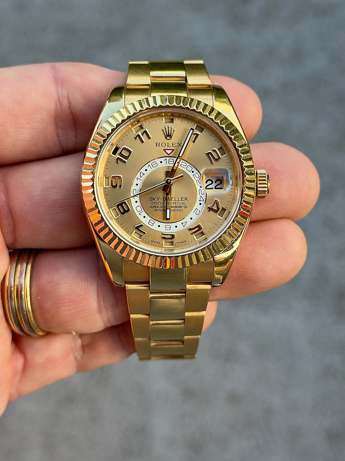 2016 Rolex Sky-Dweller | 326938 | 18K Yellow Gold | Full Set