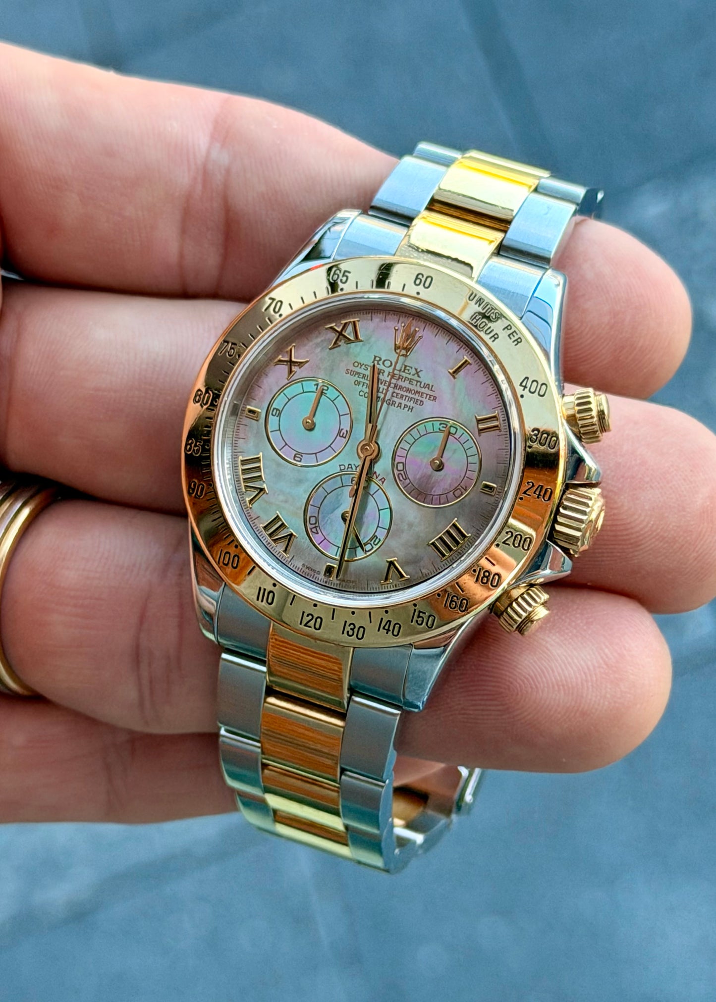 2004 Rolex Daytona 116523 – Tahitian Mother of Pearl Dial – Just Serviced
