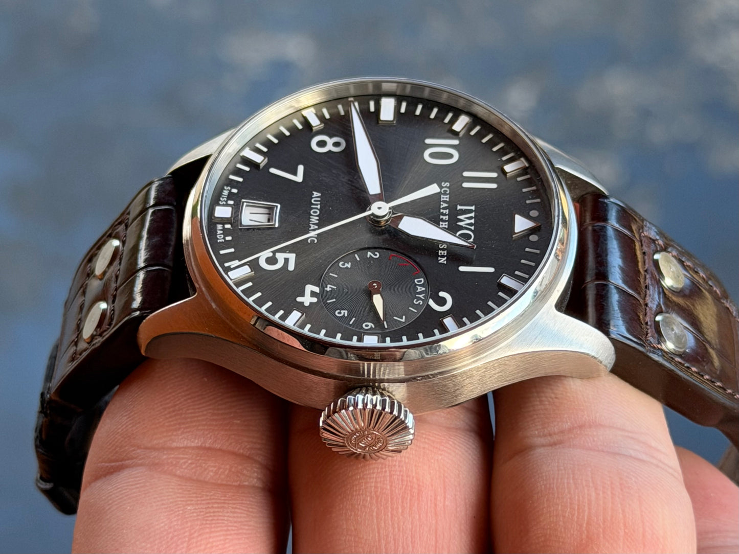 2011  IWC Big Pilot | 7-Day Power Reserve | 18k White Gold | Full Set | IW500202