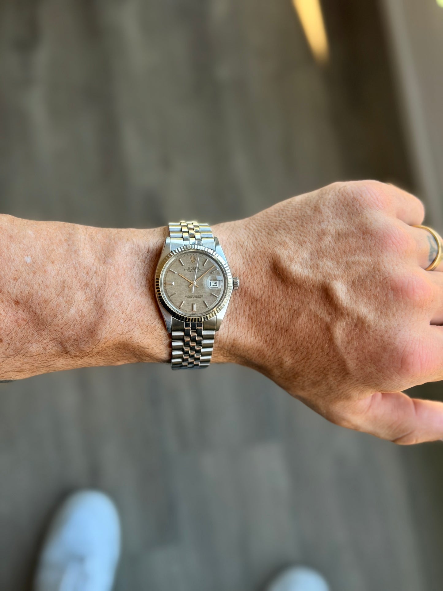 1972 Rolex DJ36 Silver Linen Dial 1601