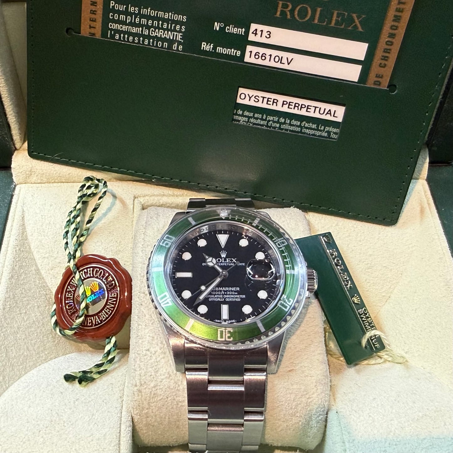 Rolex Submariner Date 16610LV “Kermit” | 2008 M Serial | Complete Collector’s Set