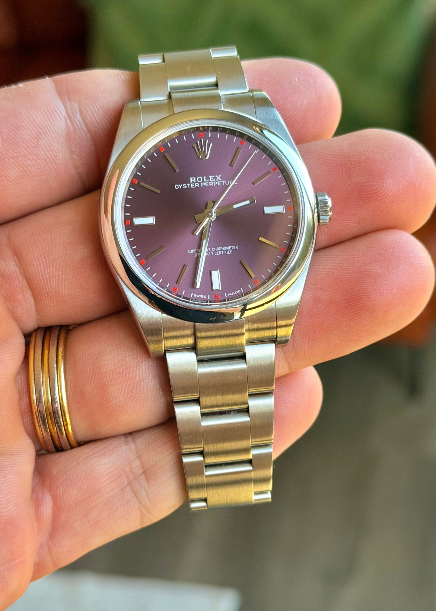 2018 Rolex OP39 Grape 114300 - Box and Papers