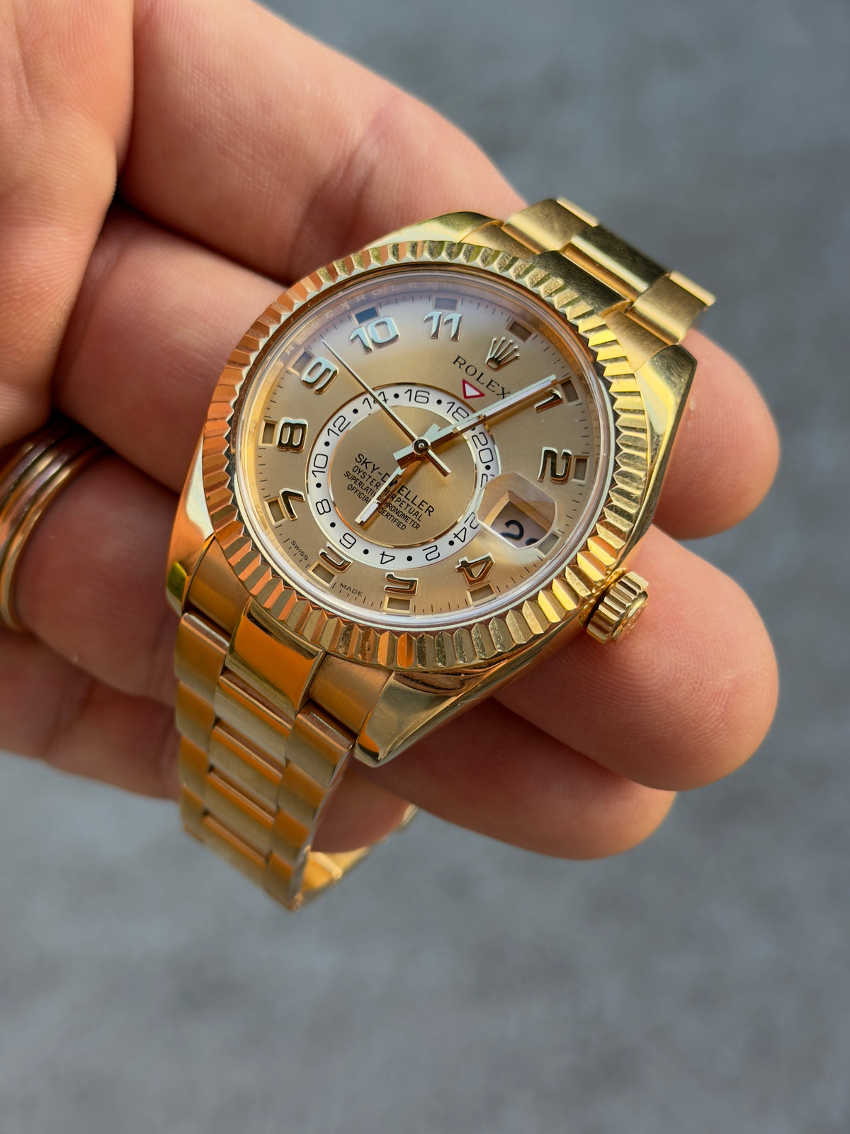 2016 Rolex Sky-Dweller | 326938 | 18K Yellow Gold | Full Set