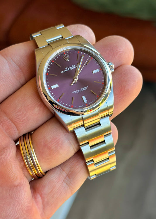 2018 Rolex OP39 Grape 114300 - Box and Papers