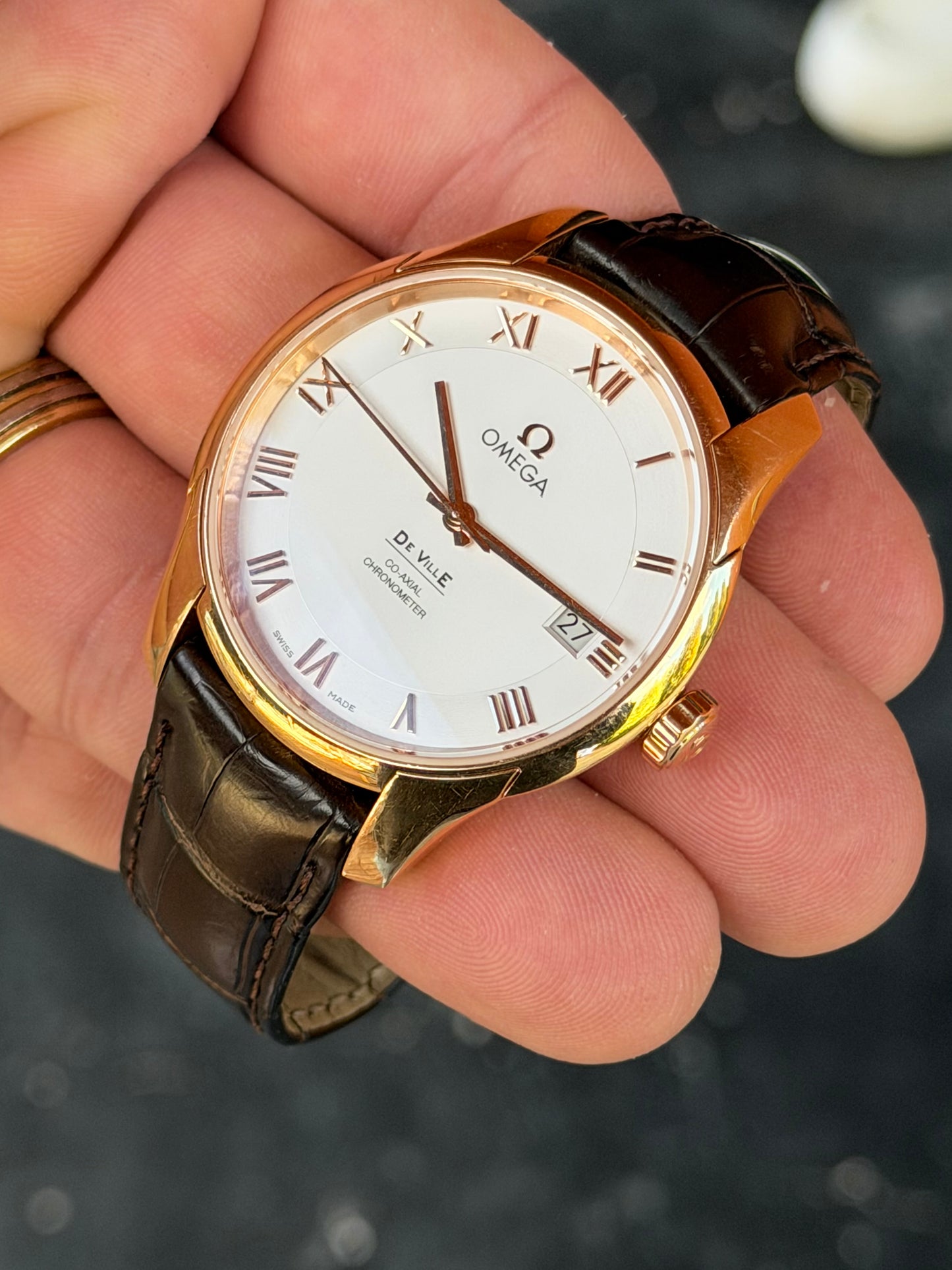 Omega De Ville 41mm 18k Rose Gold