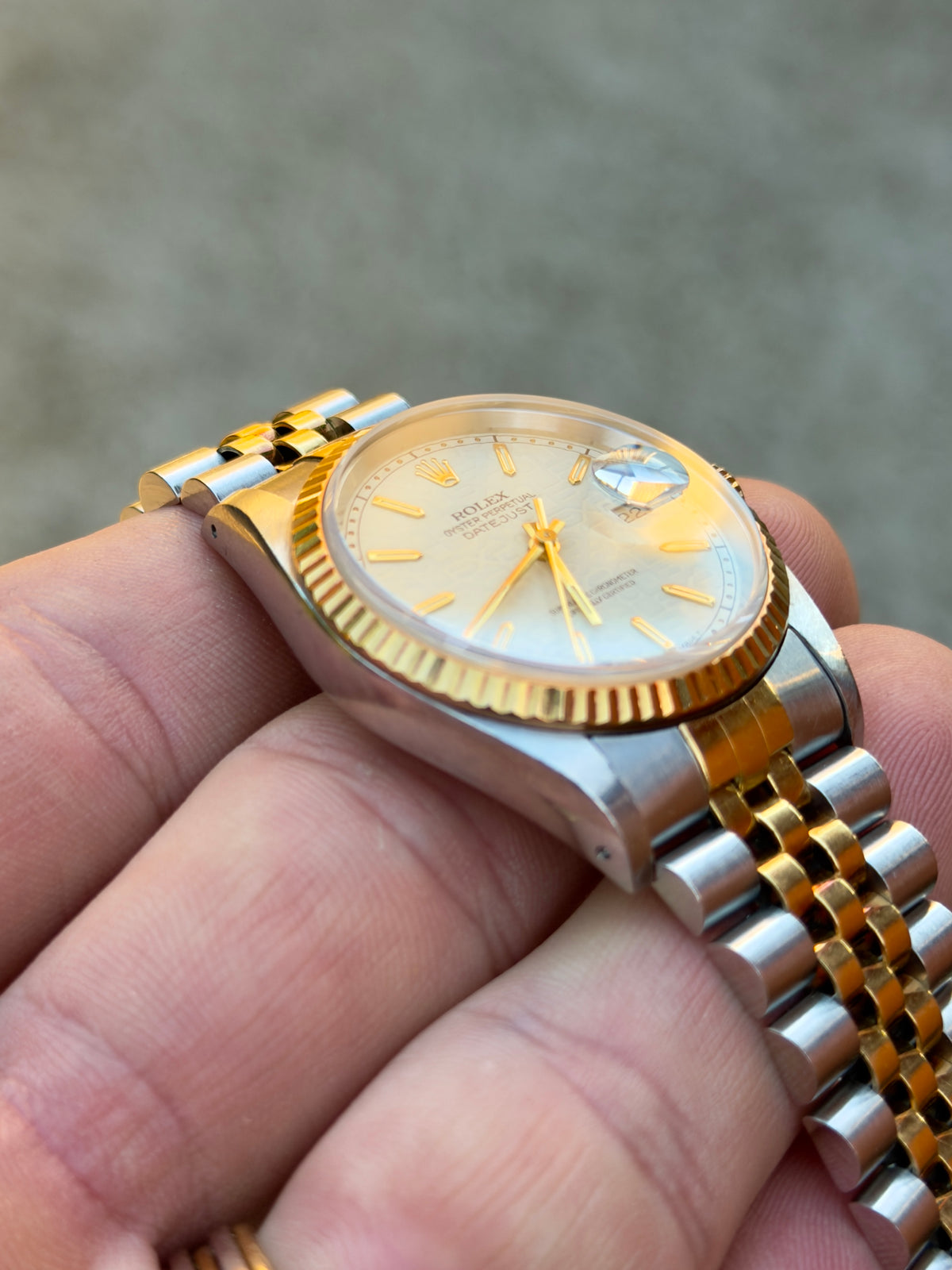 1991 Rolex Datejust 36 | 16233 | Ivory Anniversary Dial | X Serial