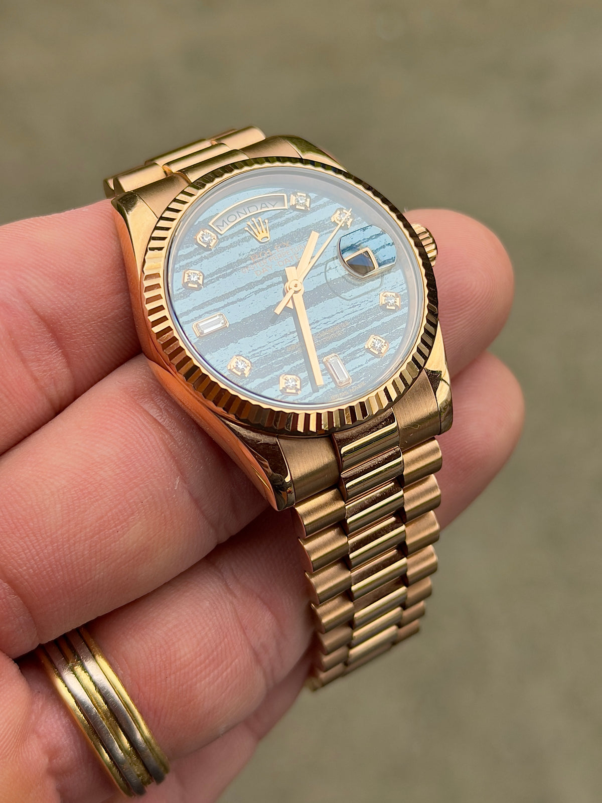 2016 Rolex Day-Date 36 | 118235 | Ferrite Diamond Dial | Full Set