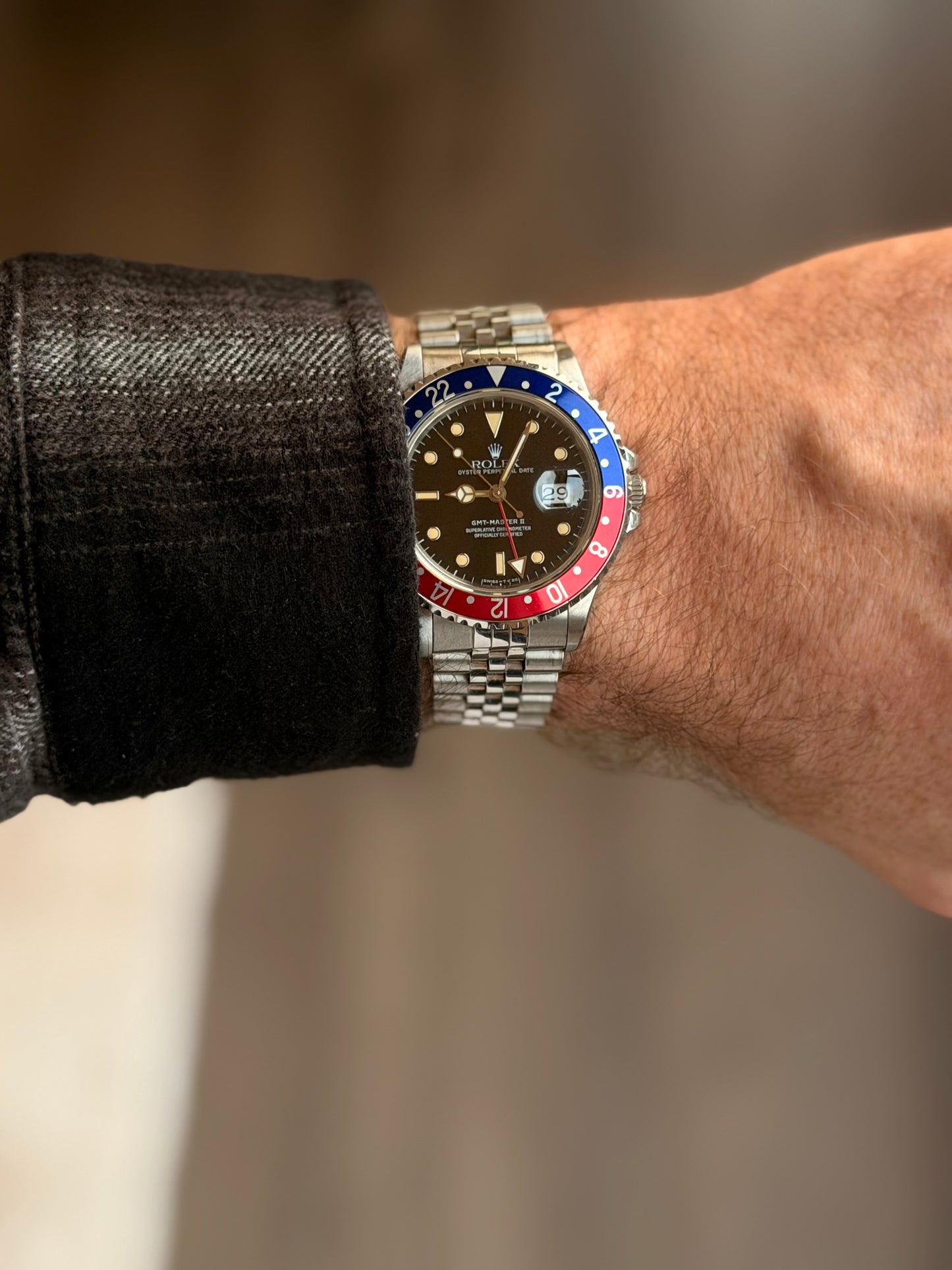 1991 Rolex GMT-Master II “Pepsi” | 16710 | Box, Books & Tags