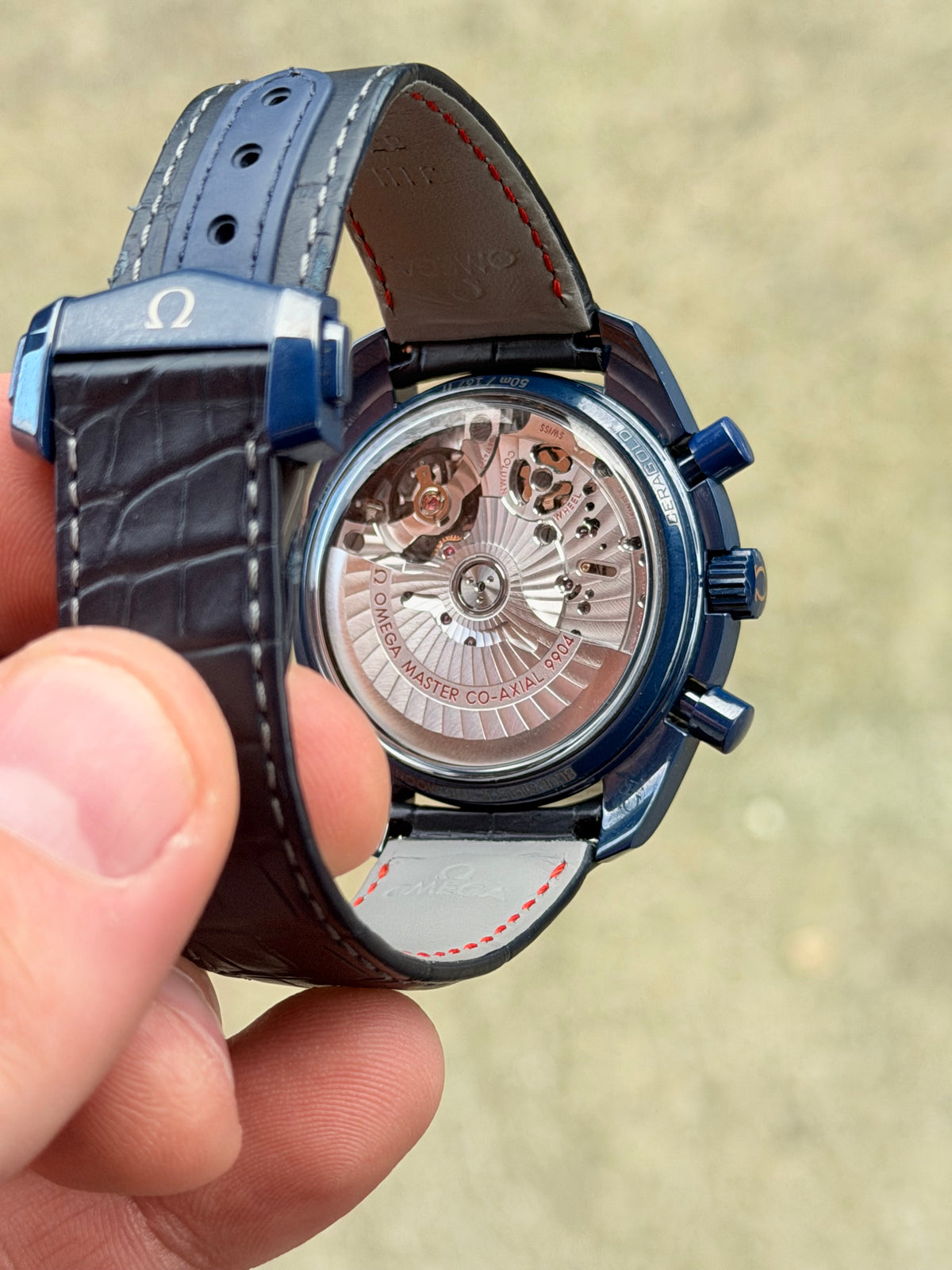 2025 Omega Speedmaster Blue Side of the Moon | Moonphase | Like New