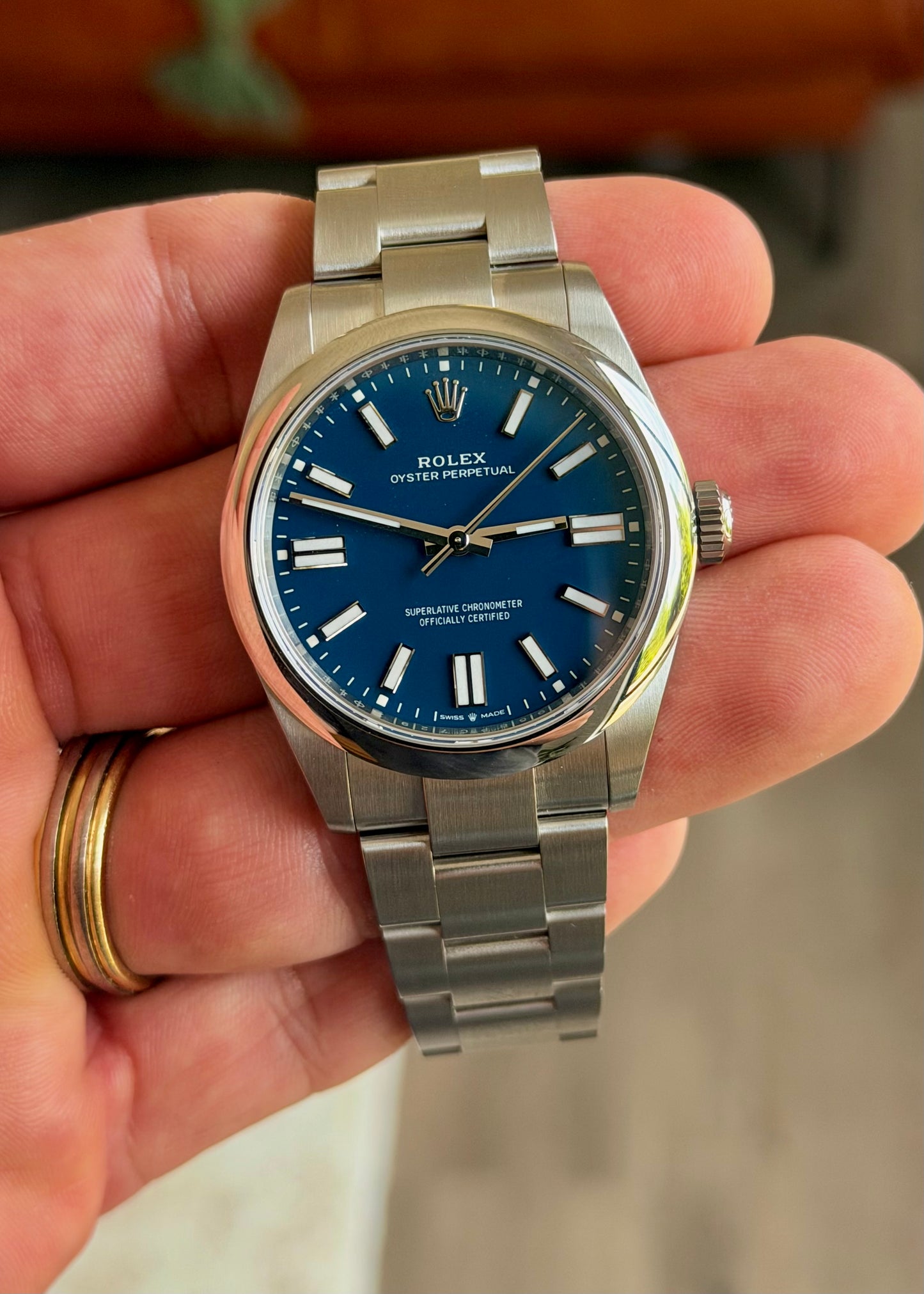 2025 Rolex OP41 Medium Blue 134300- Full Set