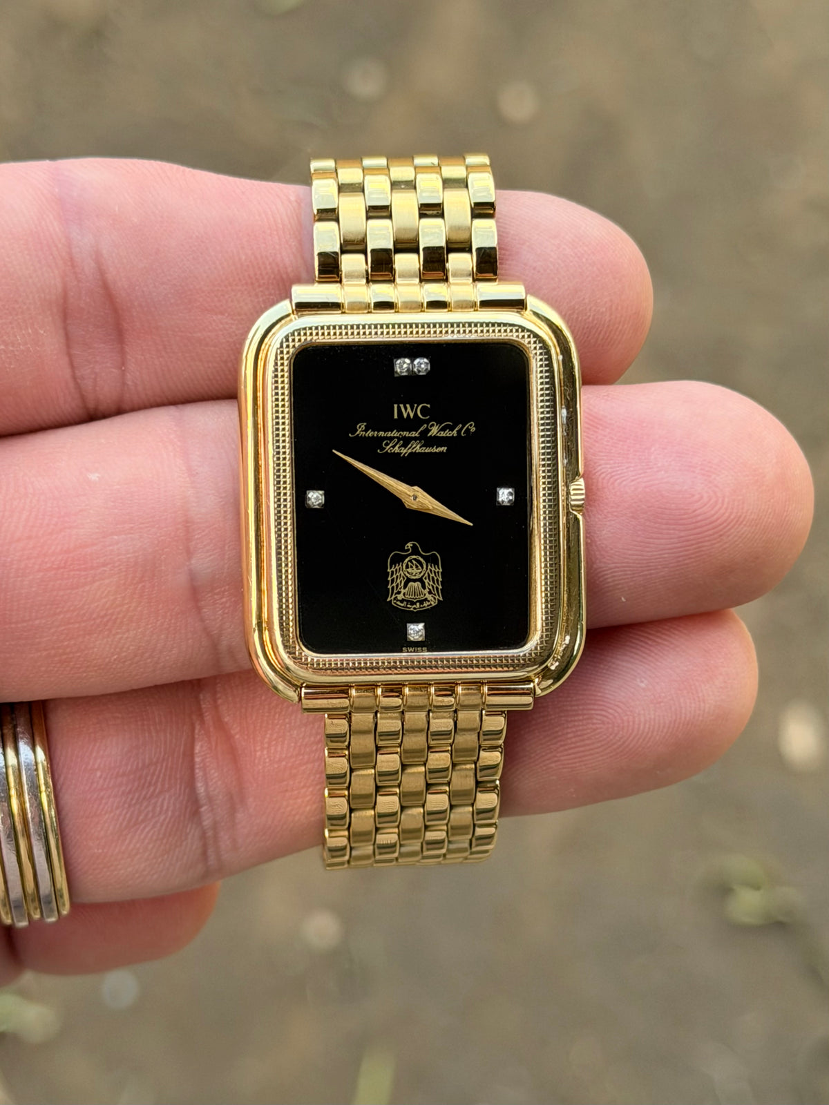 1981 IWC | Ref. 2080 | Onyx Diamond Dial | 18K Yellow Gold | UAE Dial | Fresh Service