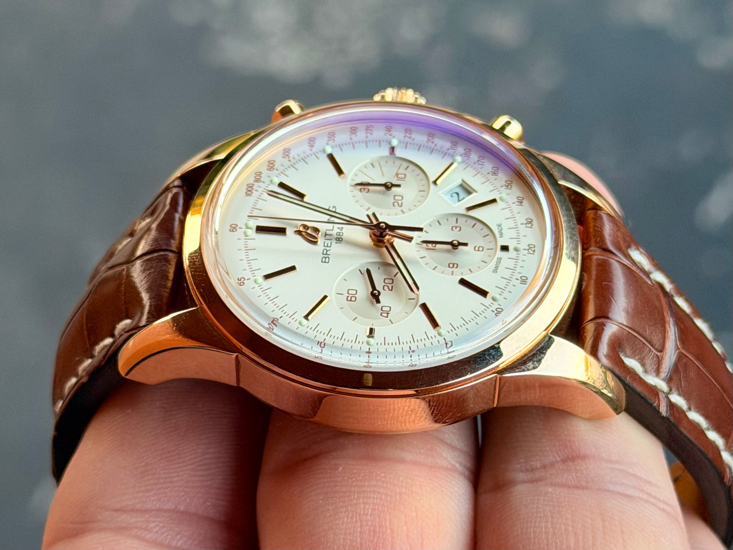 2014 Breitling Transocean Chronograph | 18k Rose Gold | Full Set | RB0152