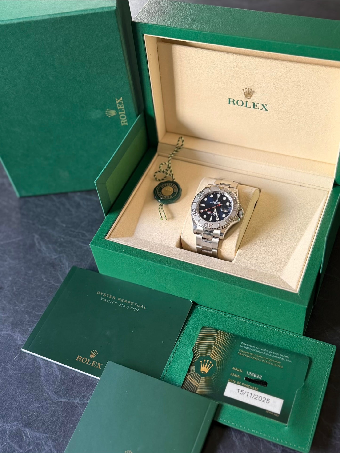 2025 Rolex Yacht-Master 40 | 126622 | Blue Dial | Full Set
