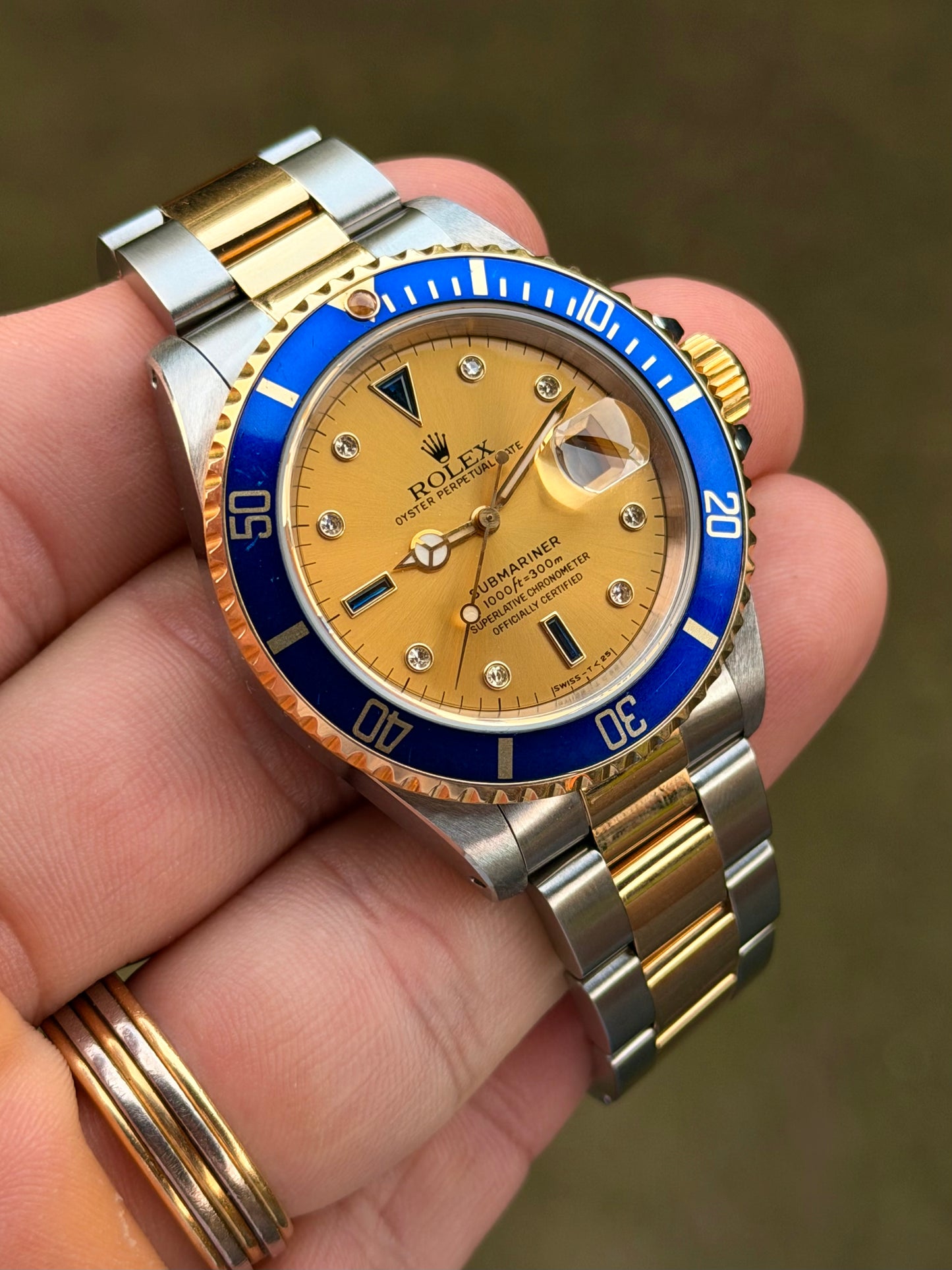 1991 Rolex Submariner Date “Serti” | Champagne Dial | Watch Only
