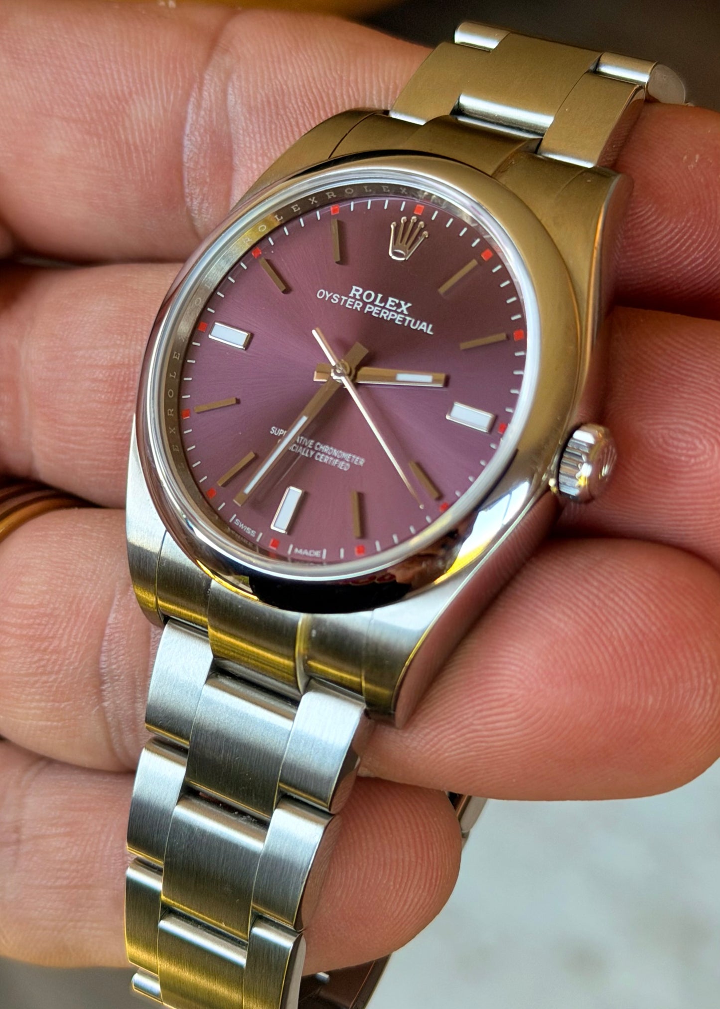 2018 Rolex OP39 Grape 114300 - Box and Papers