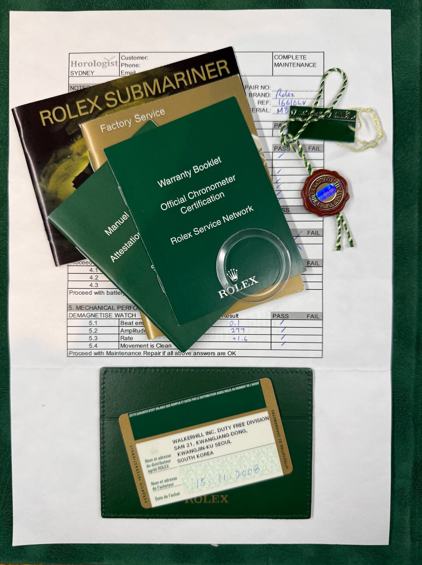 Rolex Submariner Date 16610LV “Kermit” | 2008 M Serial | Complete Collector’s Set