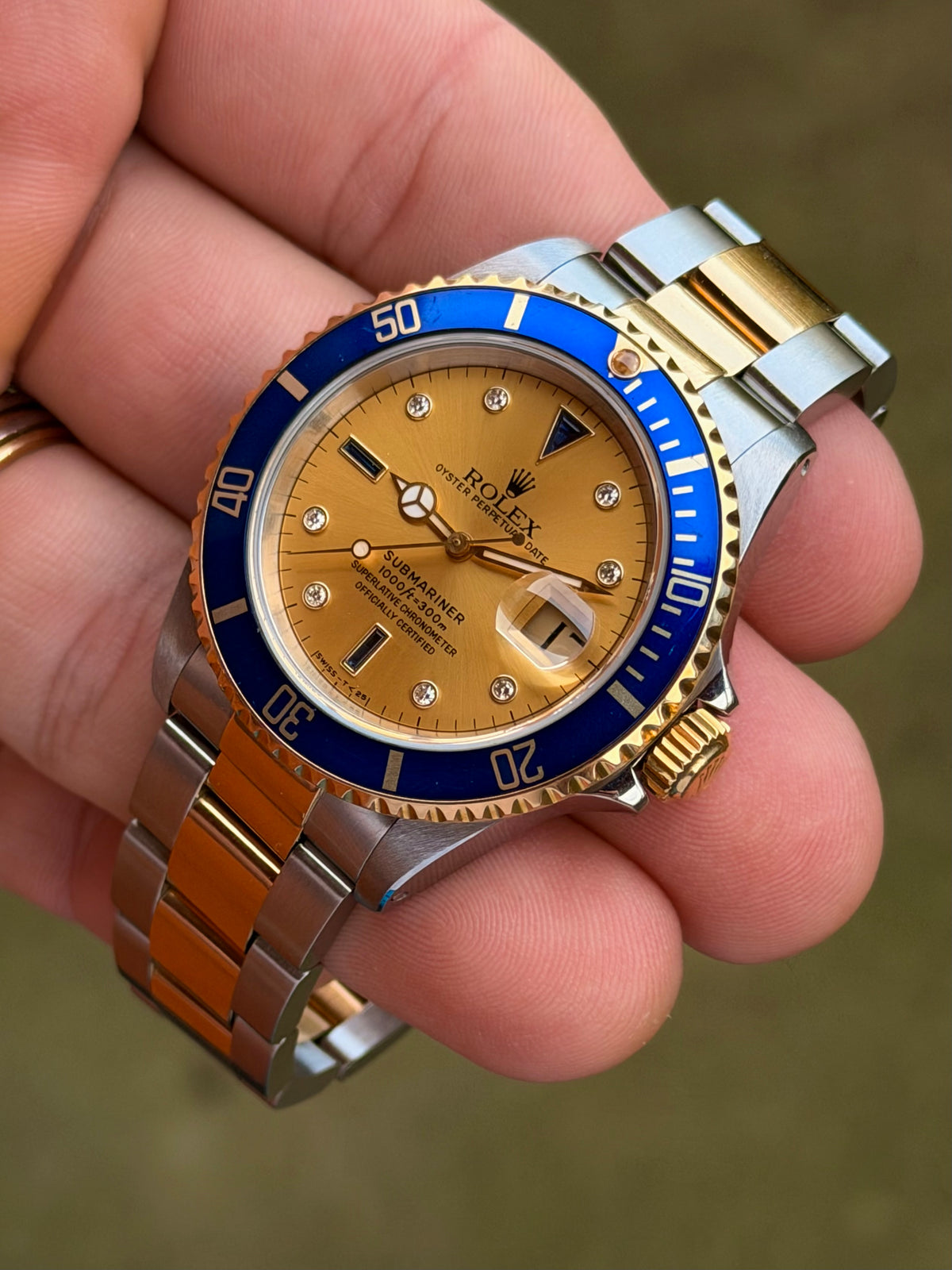 1991 Rolex Submariner Date “Serti” | Champagne Dial | Watch Only