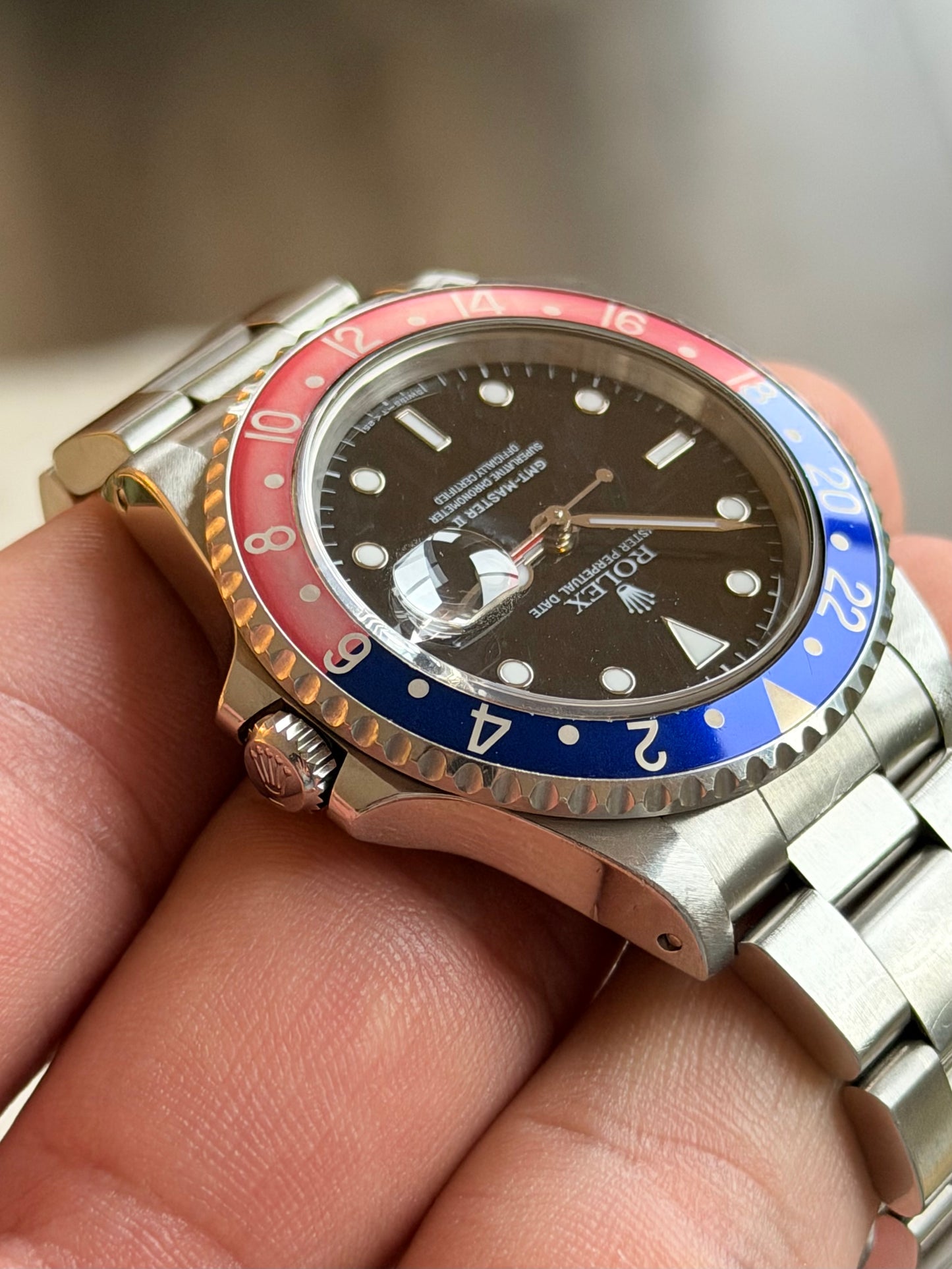 1998 Rolex GMT-Master II 16710 “Pepsi” | U Serial | Semi faded bezel & Potentially unpolished