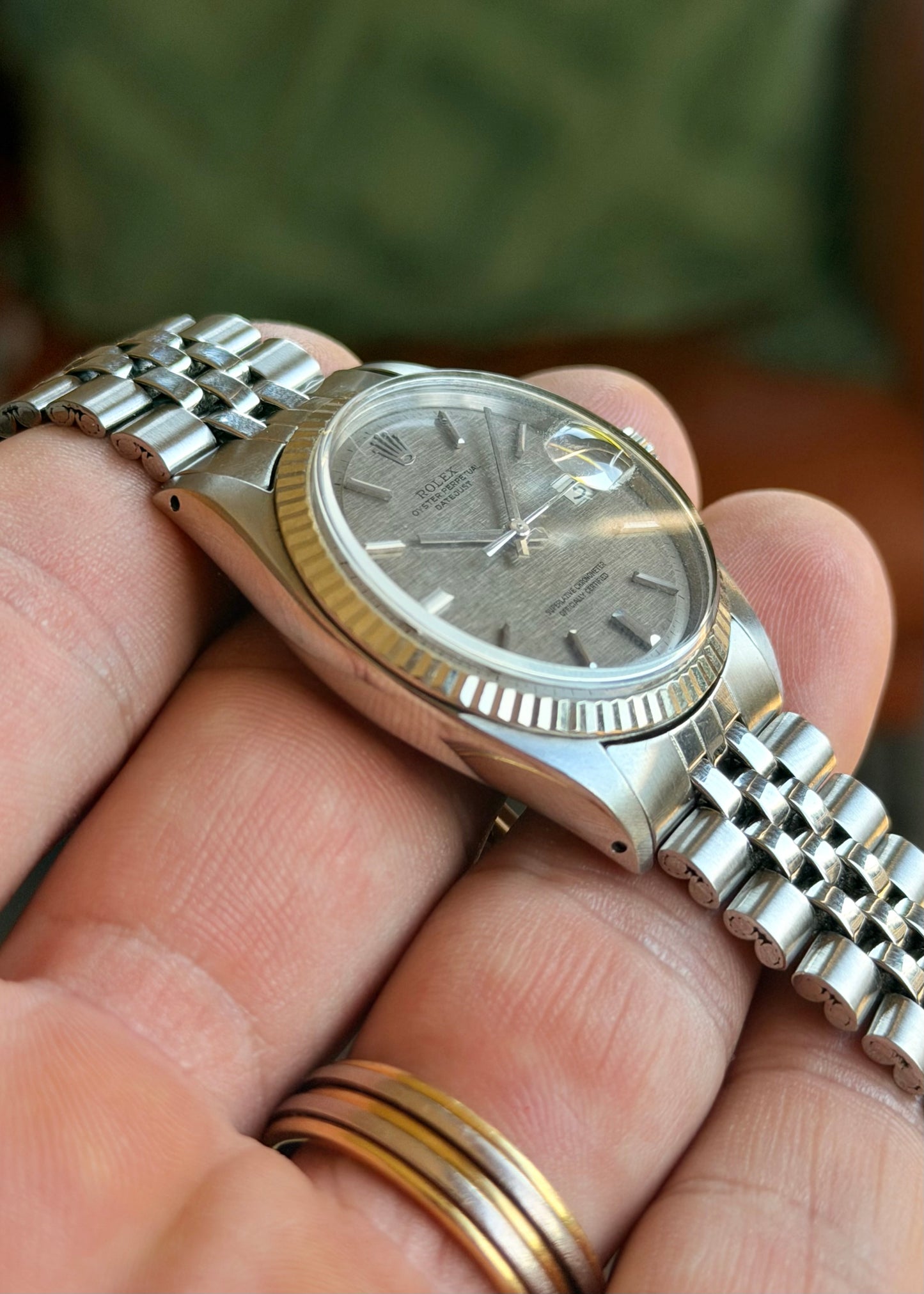 1972 Rolex DJ36 Silver Linen Dial 1601