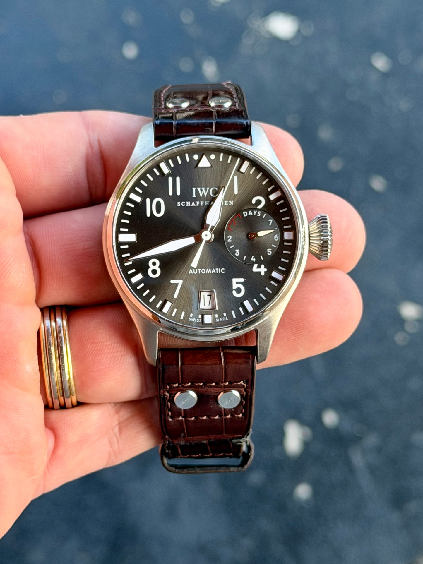 2011  IWC Big Pilot | 7-Day Power Reserve | 18k White Gold | Full Set | IW500202