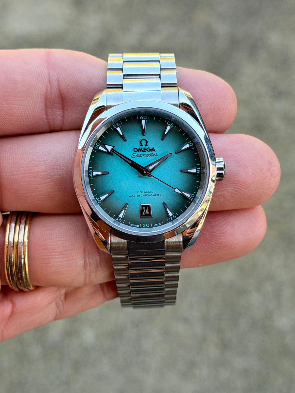 2026 Omega Seamaster Aqua Terra 38 | Turquoise Dial | Full Set