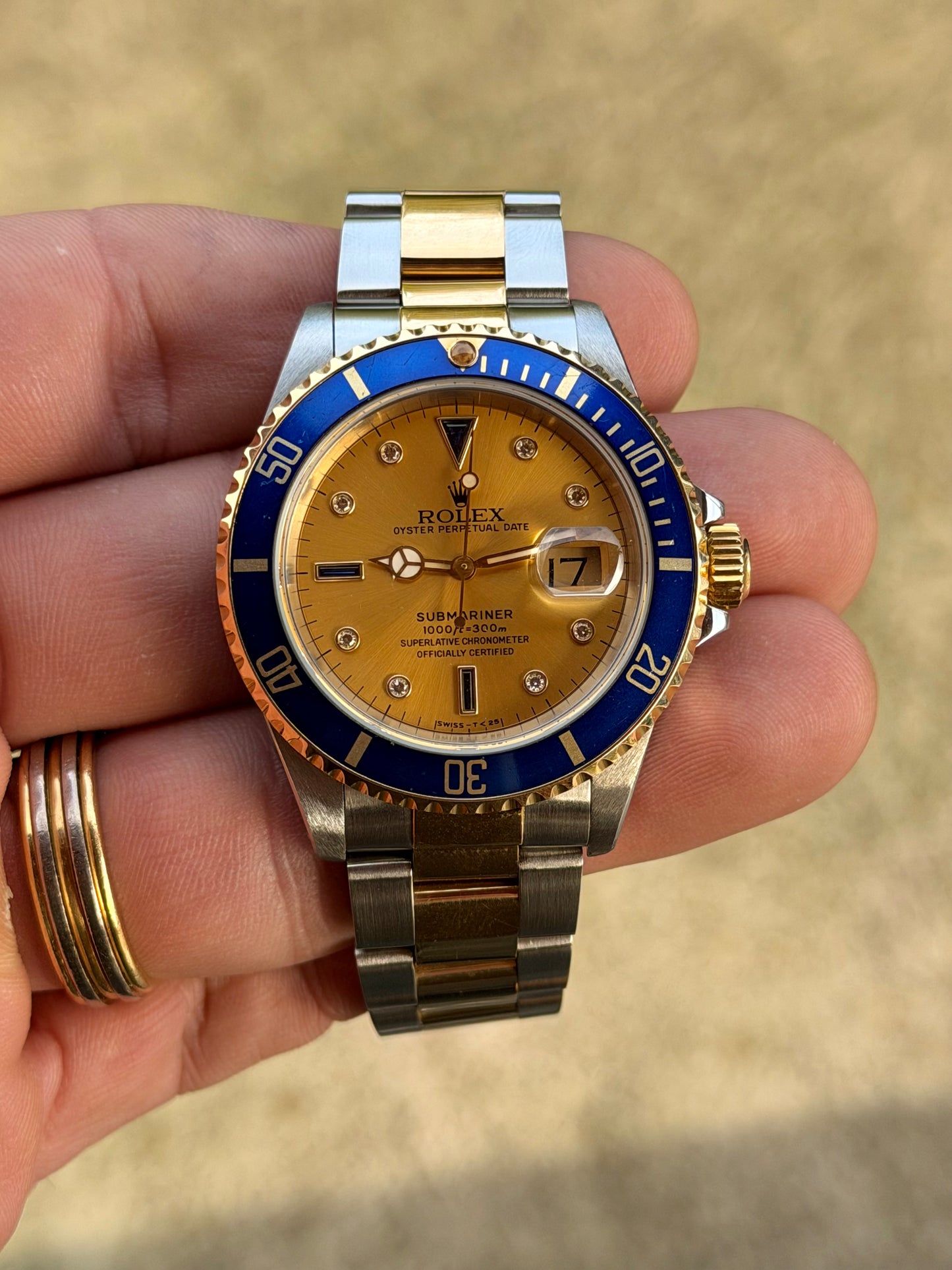 1991 Rolex Submariner Date “Serti” | Champagne Dial | Watch Only