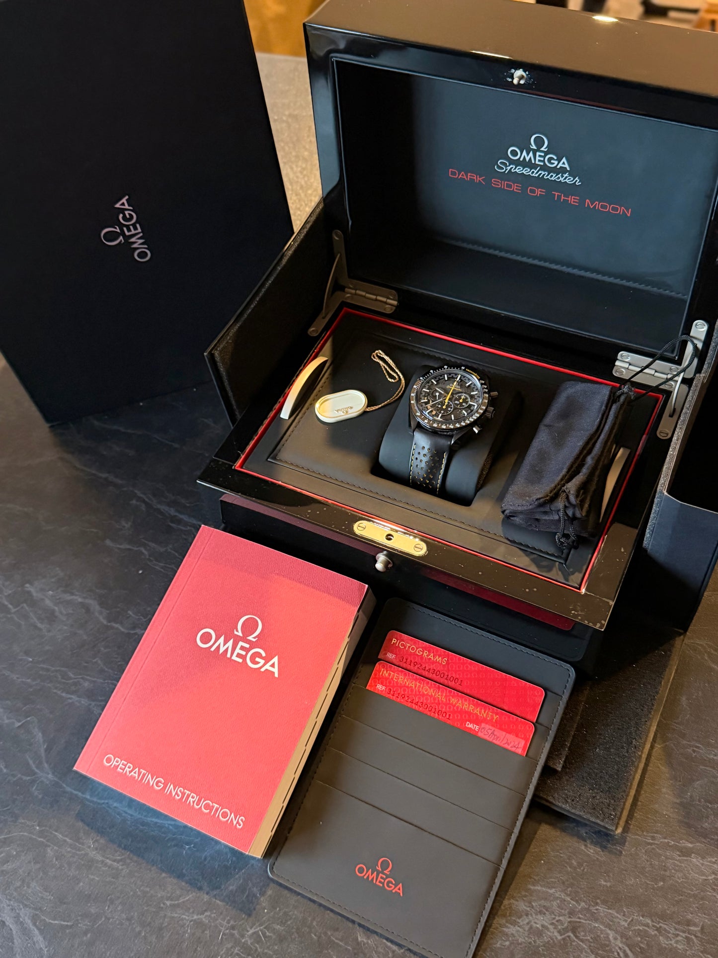 2024 Omega Speedmaster Dark Side of the Moon “Apollo 8” | Full Set