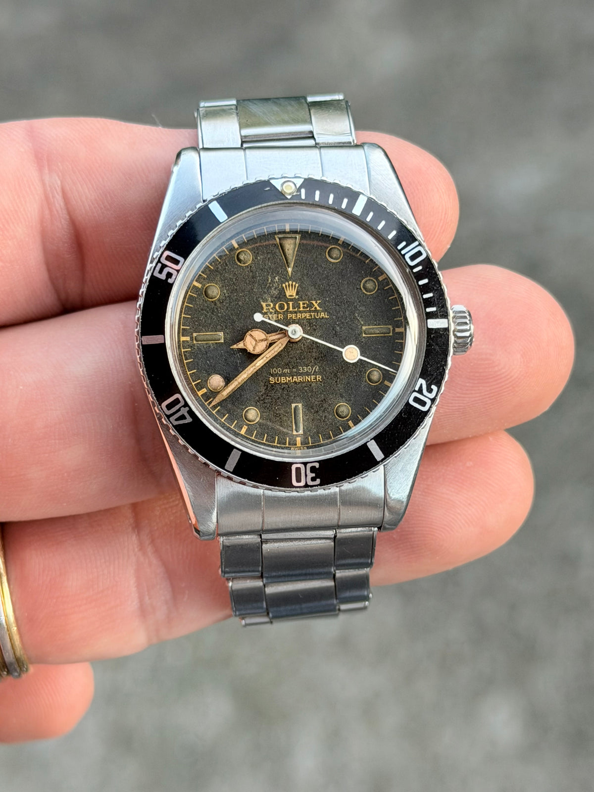 Rolex Submariner “Small Crown” | 6536 | Gilt Two-Line | 1957