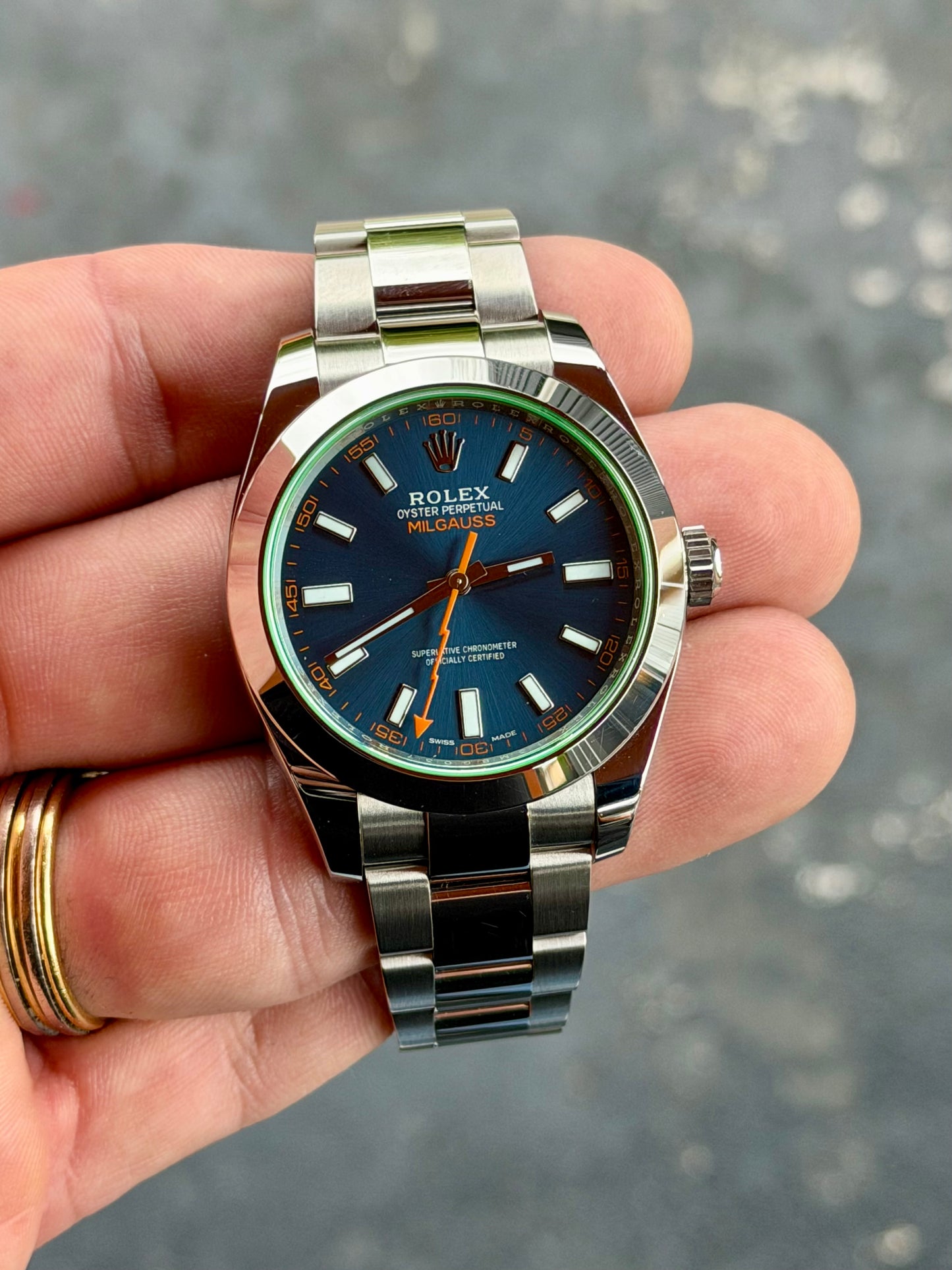 2021 Rolex Milgauss | Z-Blue 116400GV | Full set | local stock
