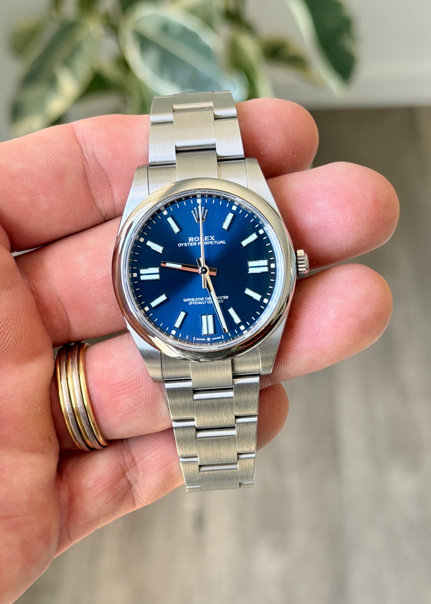 2025 Rolex OP41 Sunburst Blue - Full Set