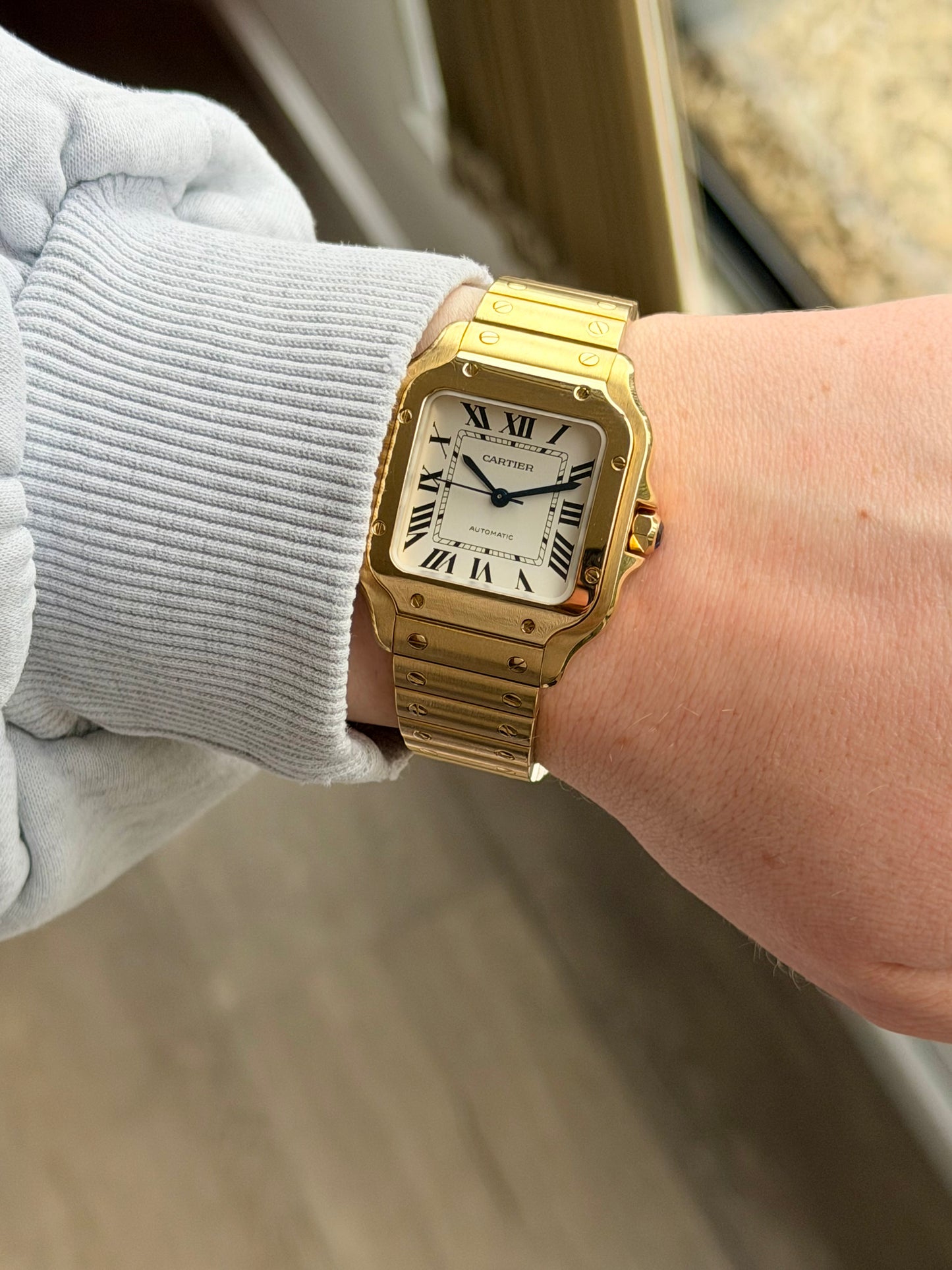 2025 Cartier Santos de Cartier Medium | WGSA0030 | 18K Yellow Gold | Full Set